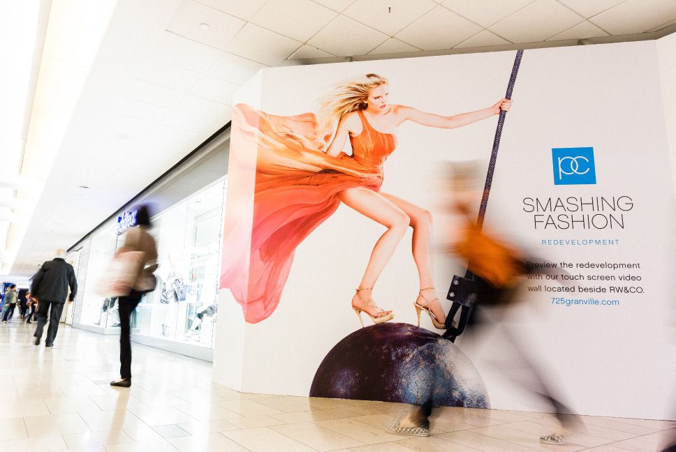 Pacific Centre Campaign: Smashing Fashion Hoarding