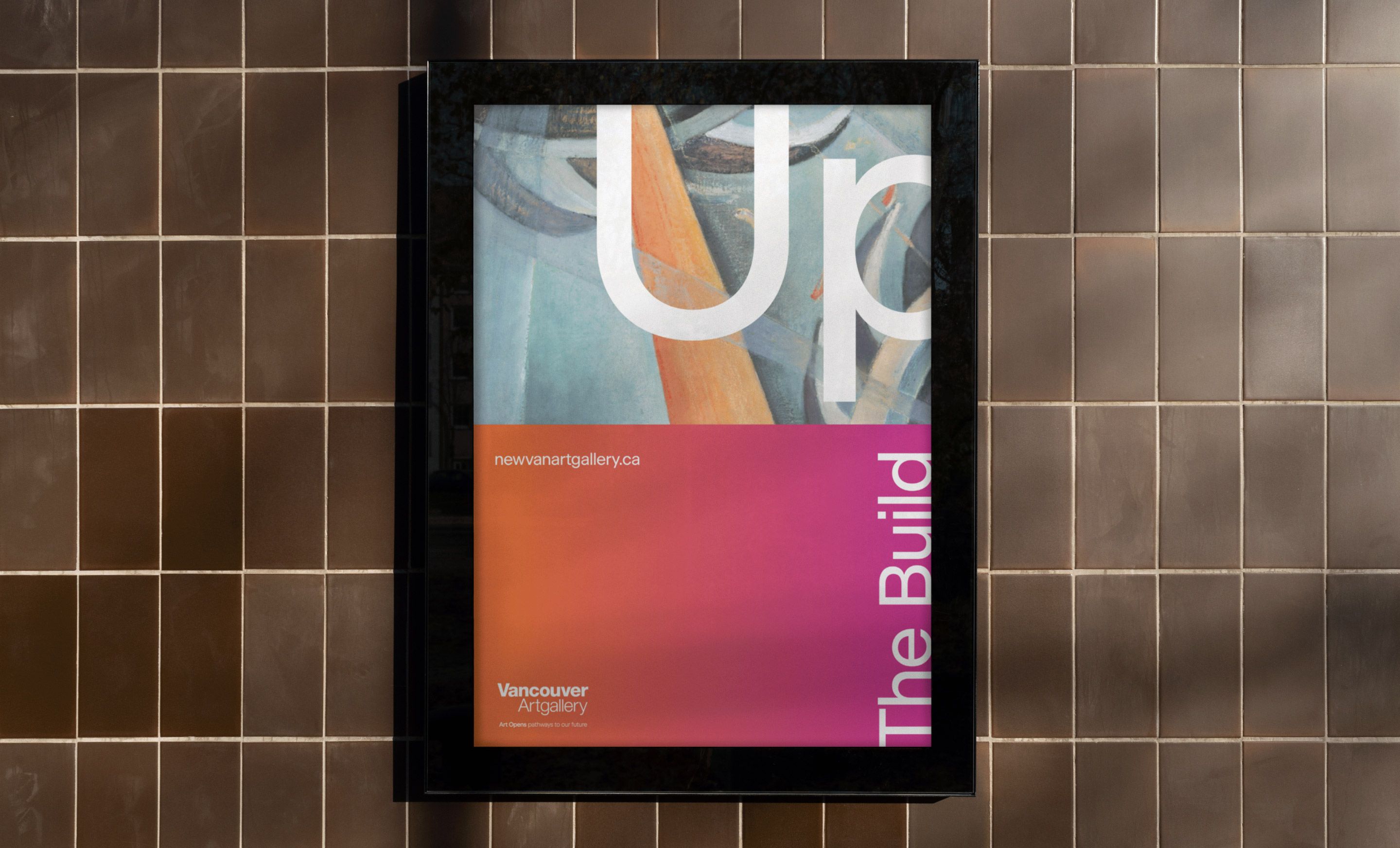 Transit display application. Vancouver Art Gallery campaign.