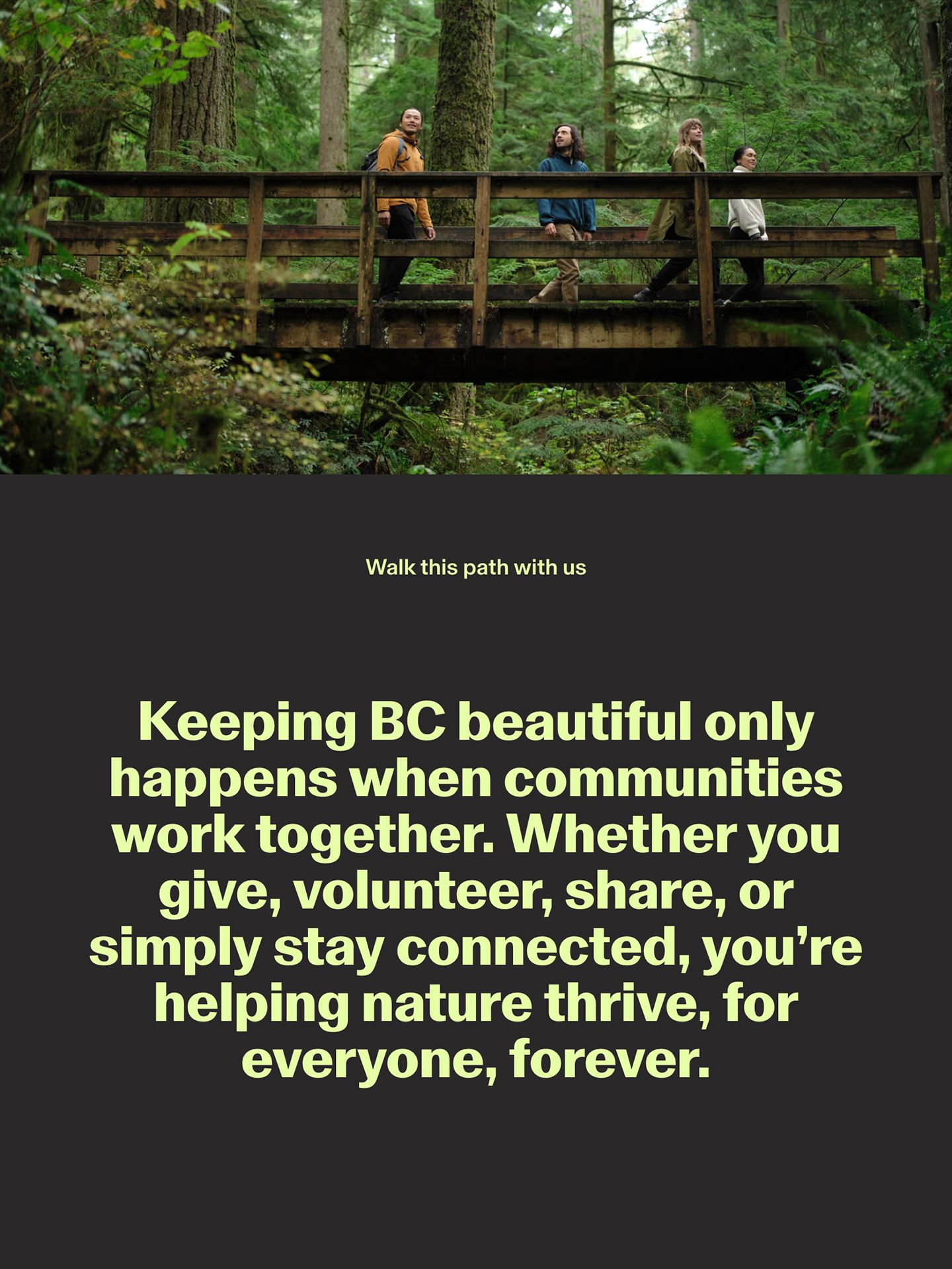 BC Parks Foundation website design and development.