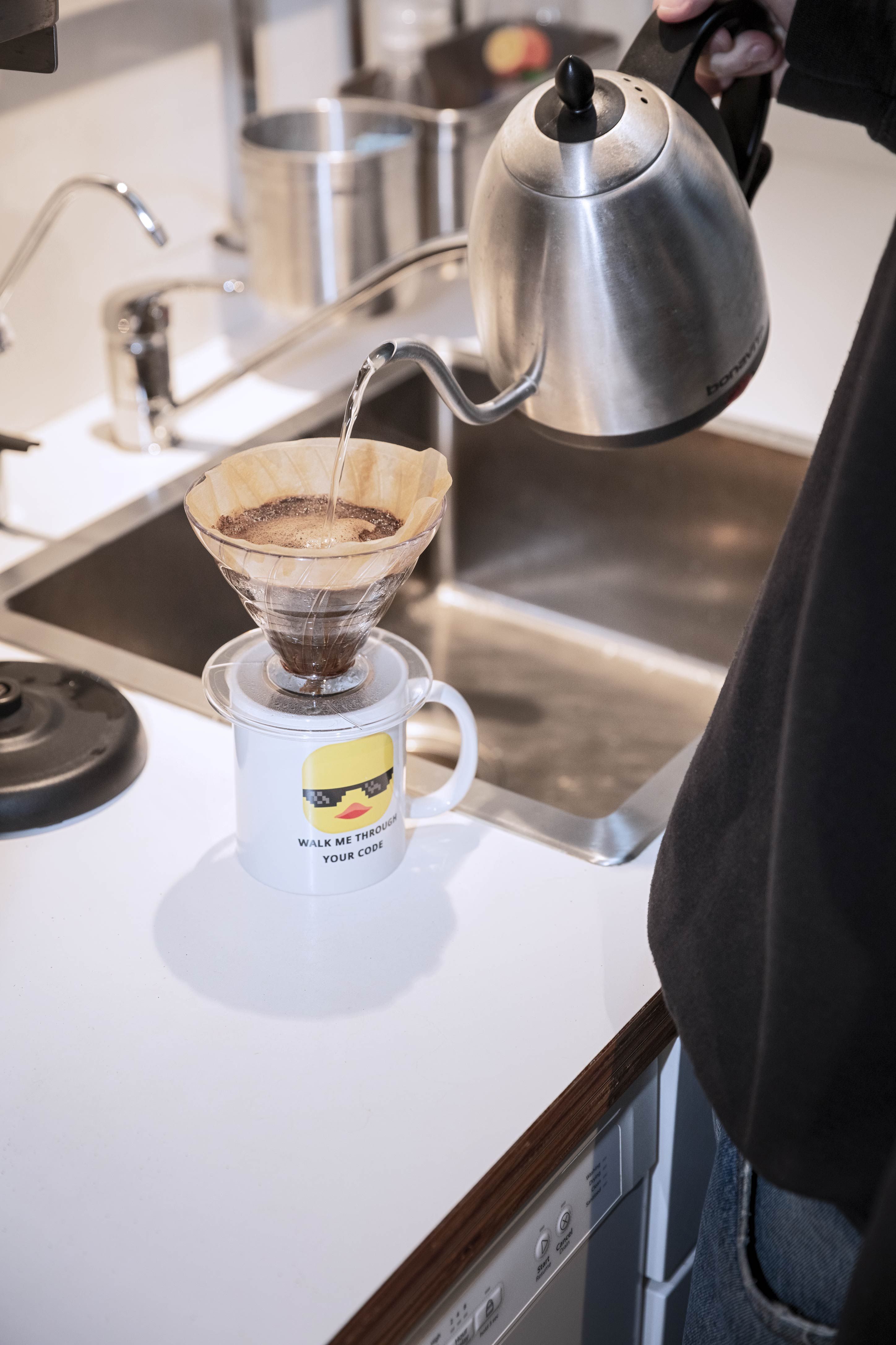 Design agency studio, kitchen detail