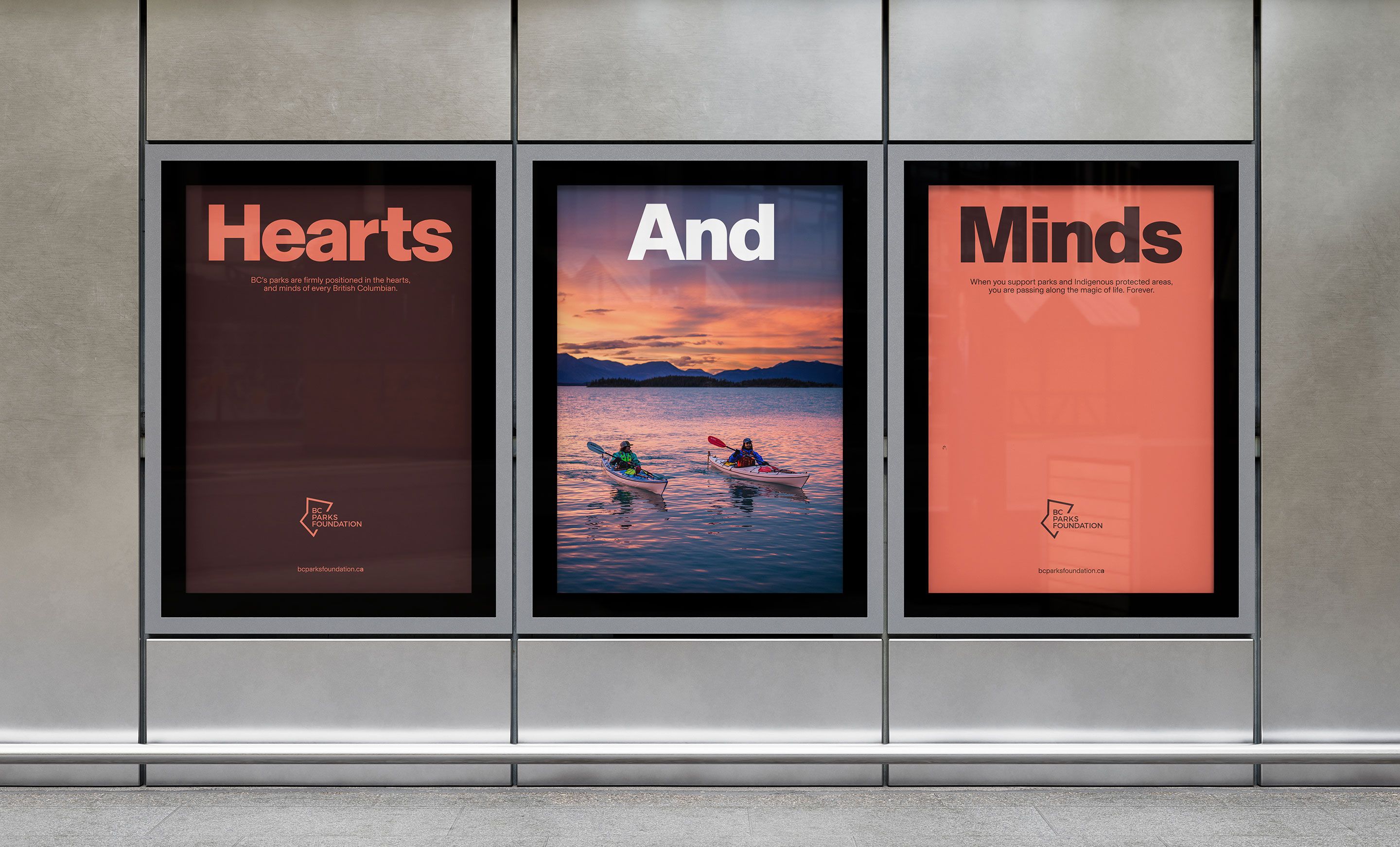 BC Parks Foundation advertising and campaign design. Out of home advertising. Poster.