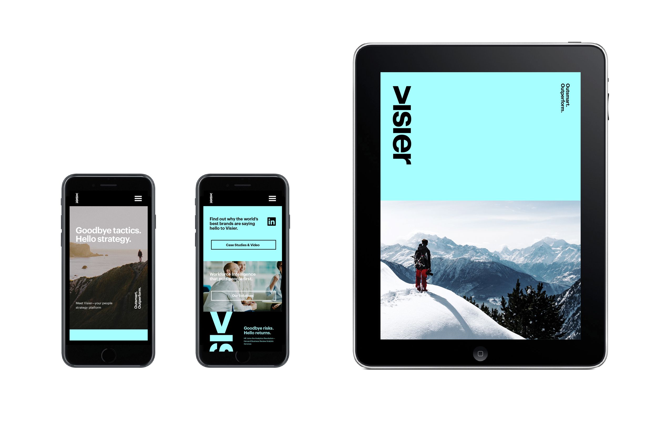 Visier Website Mobile and Tablet