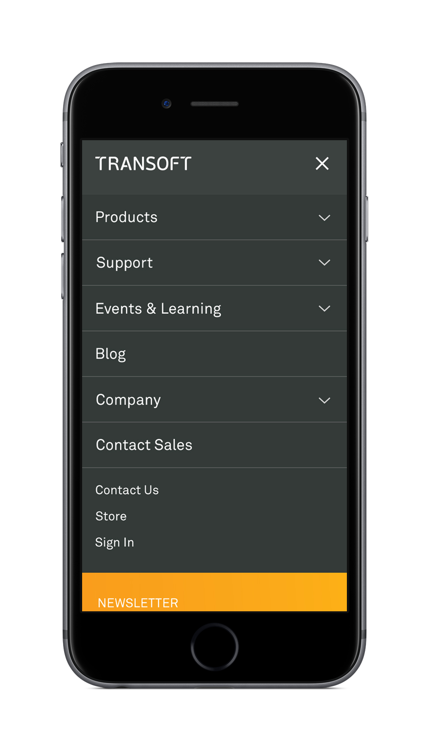 Transoft Mobile Website