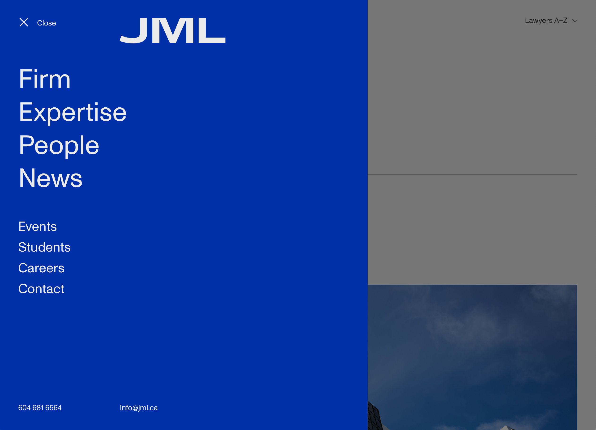 JML Website - Menu Detail
