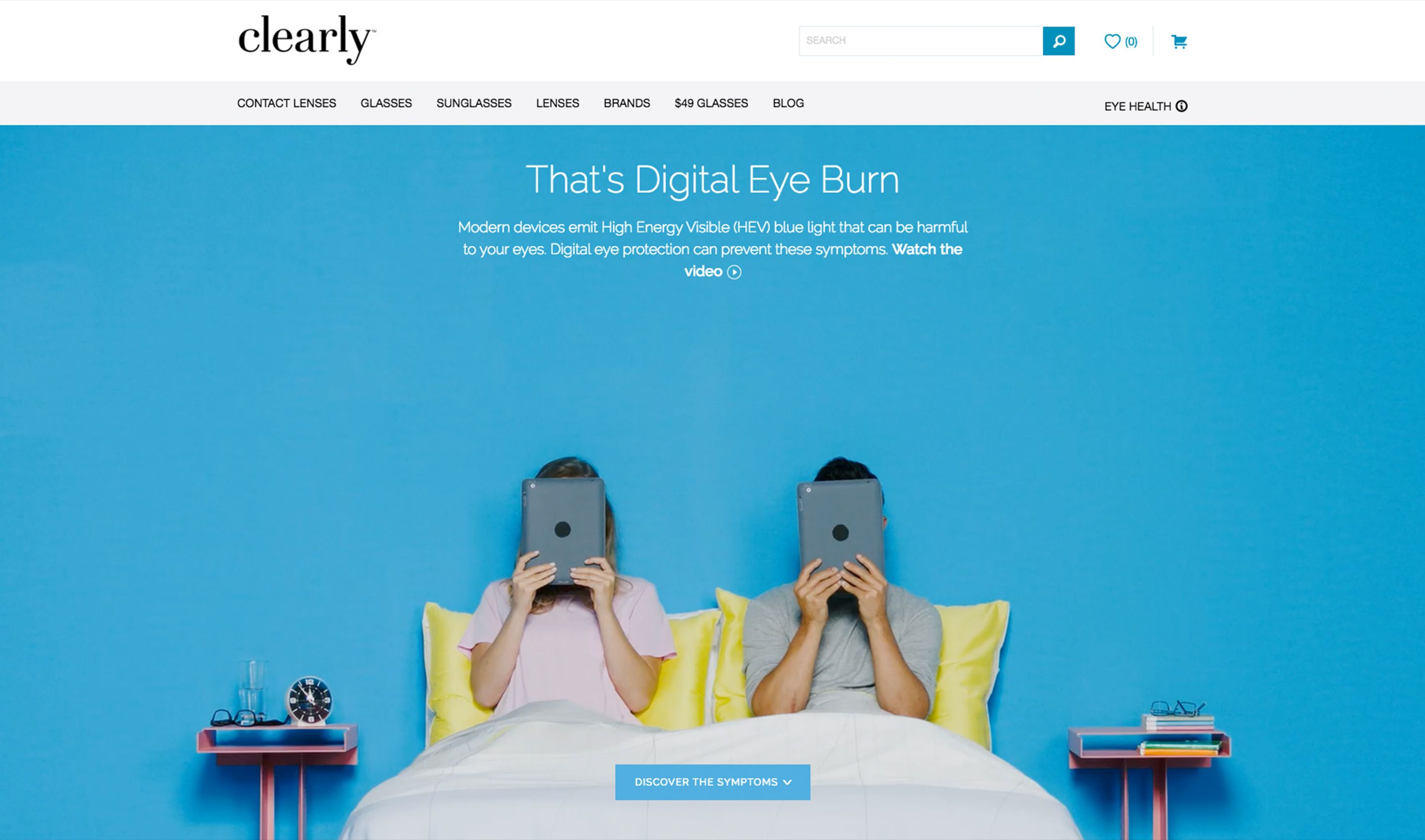 Clearly Digital Eye Protection Campaign Website