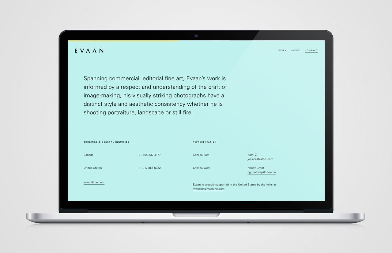 Evaan Kheraj Website