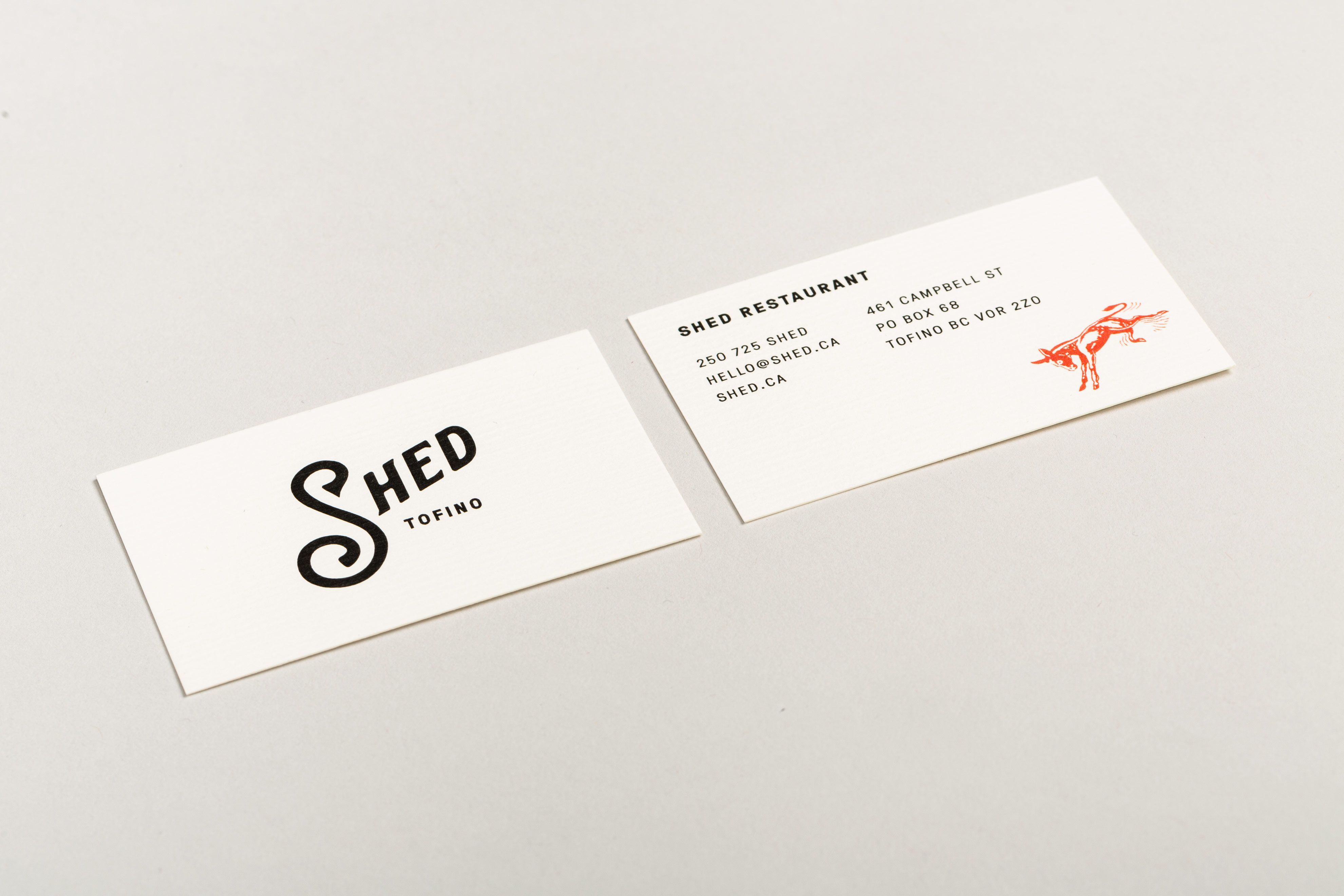 Shed business cards