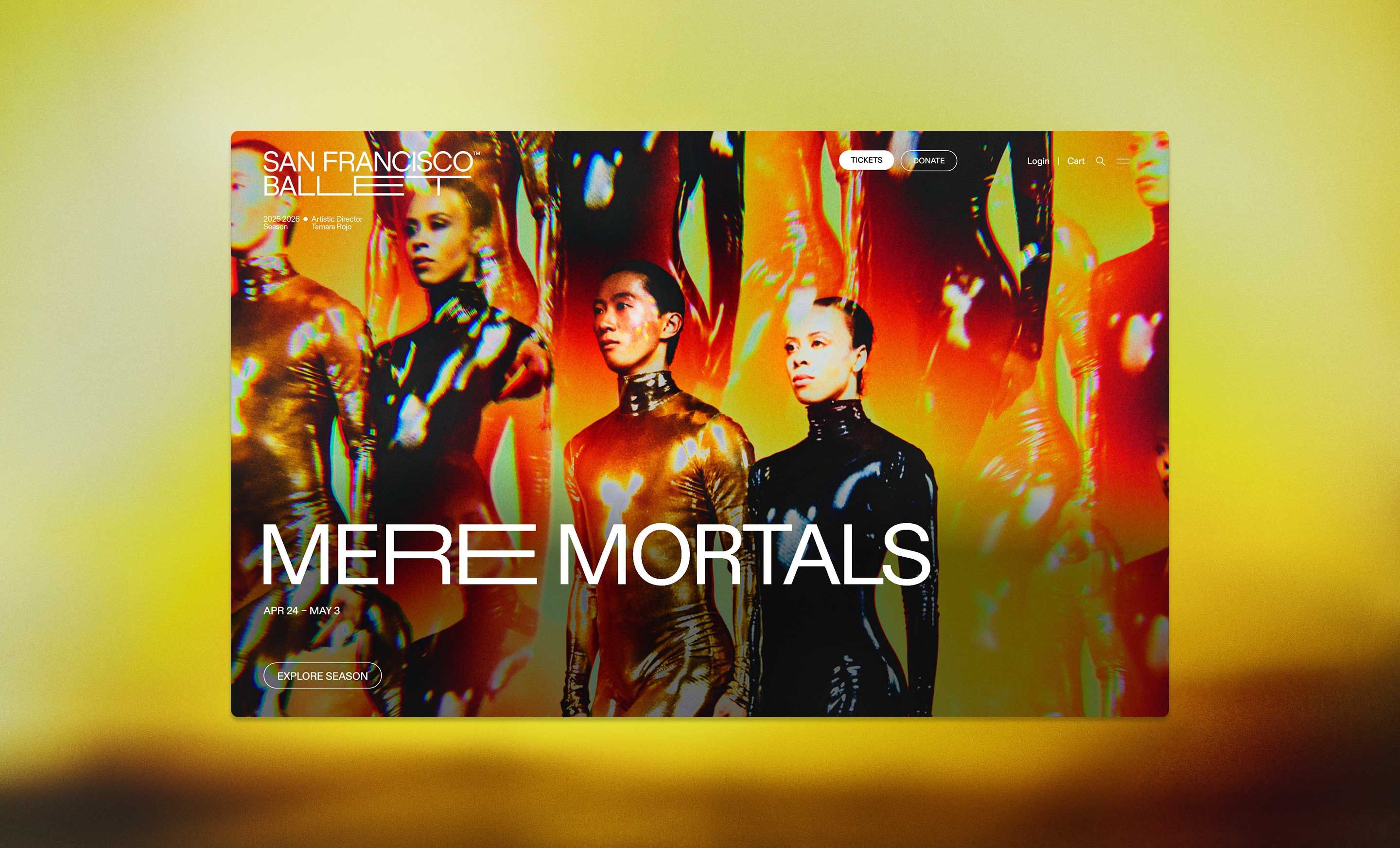 San Francisco Ballet website design