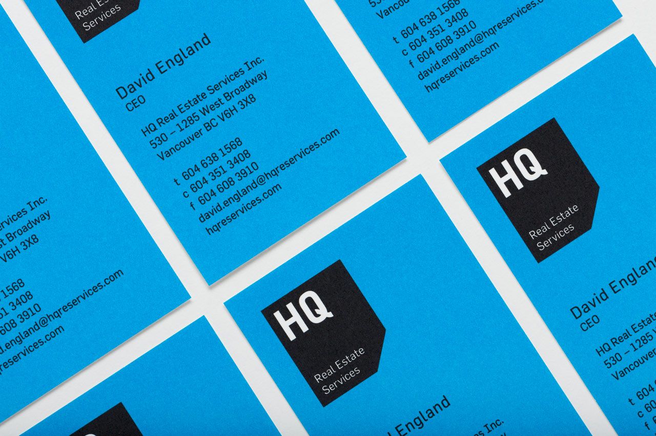 HQ Real Estate Services Business Cards