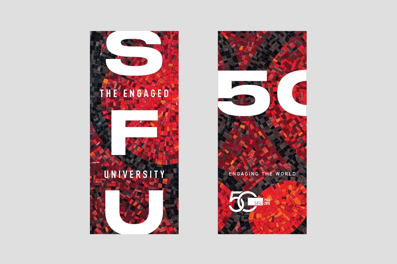 SFU 50th Anniversary Red Banner