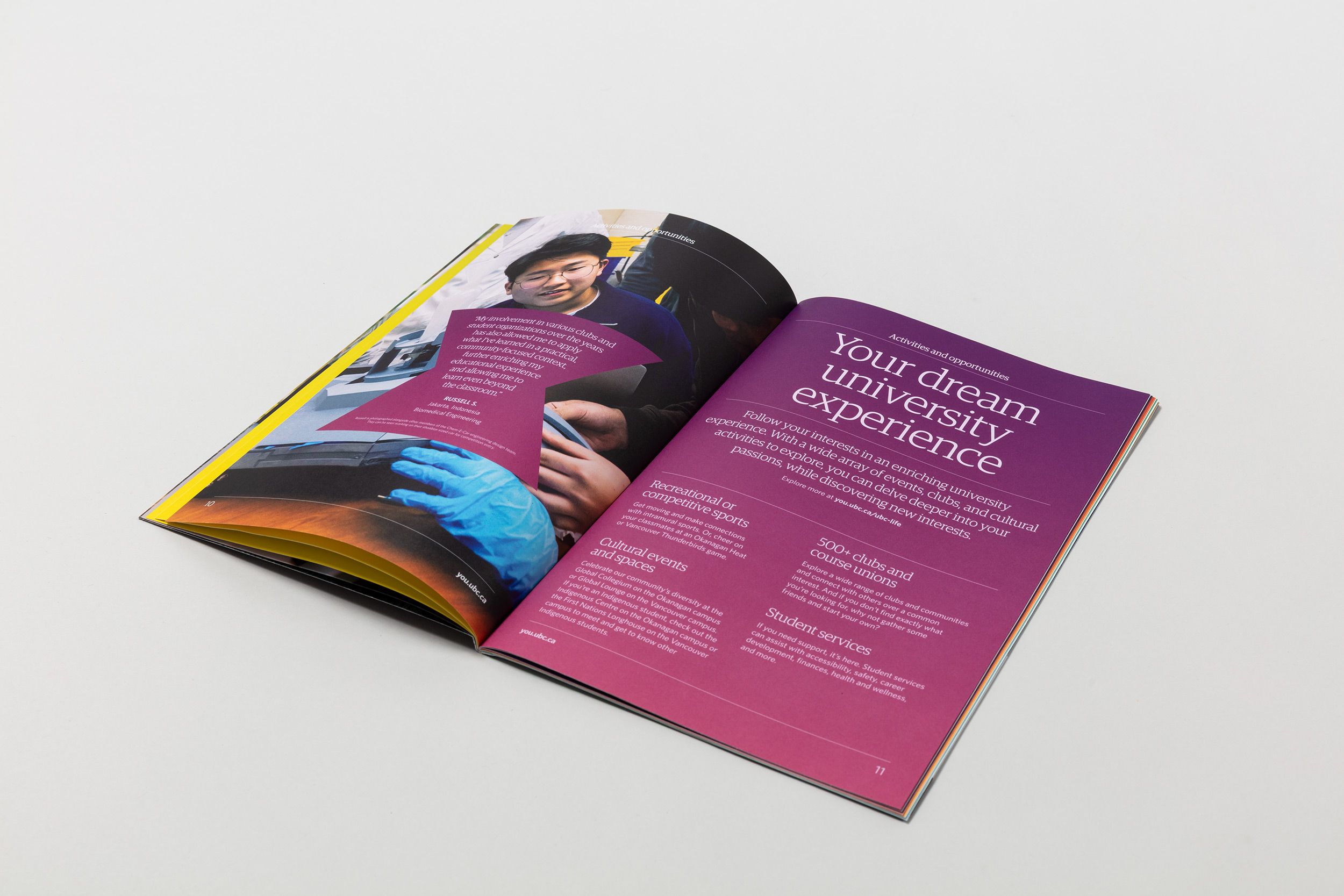 UBC Student Guide - Print Spread