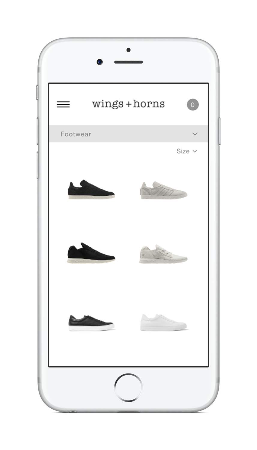 Wings + Horns Mobile Website 2016 