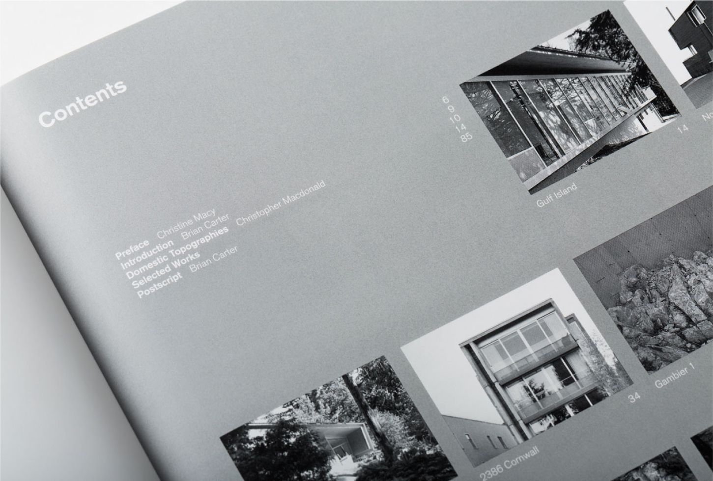 BattersbyHowat Architects monograph book design, page detail