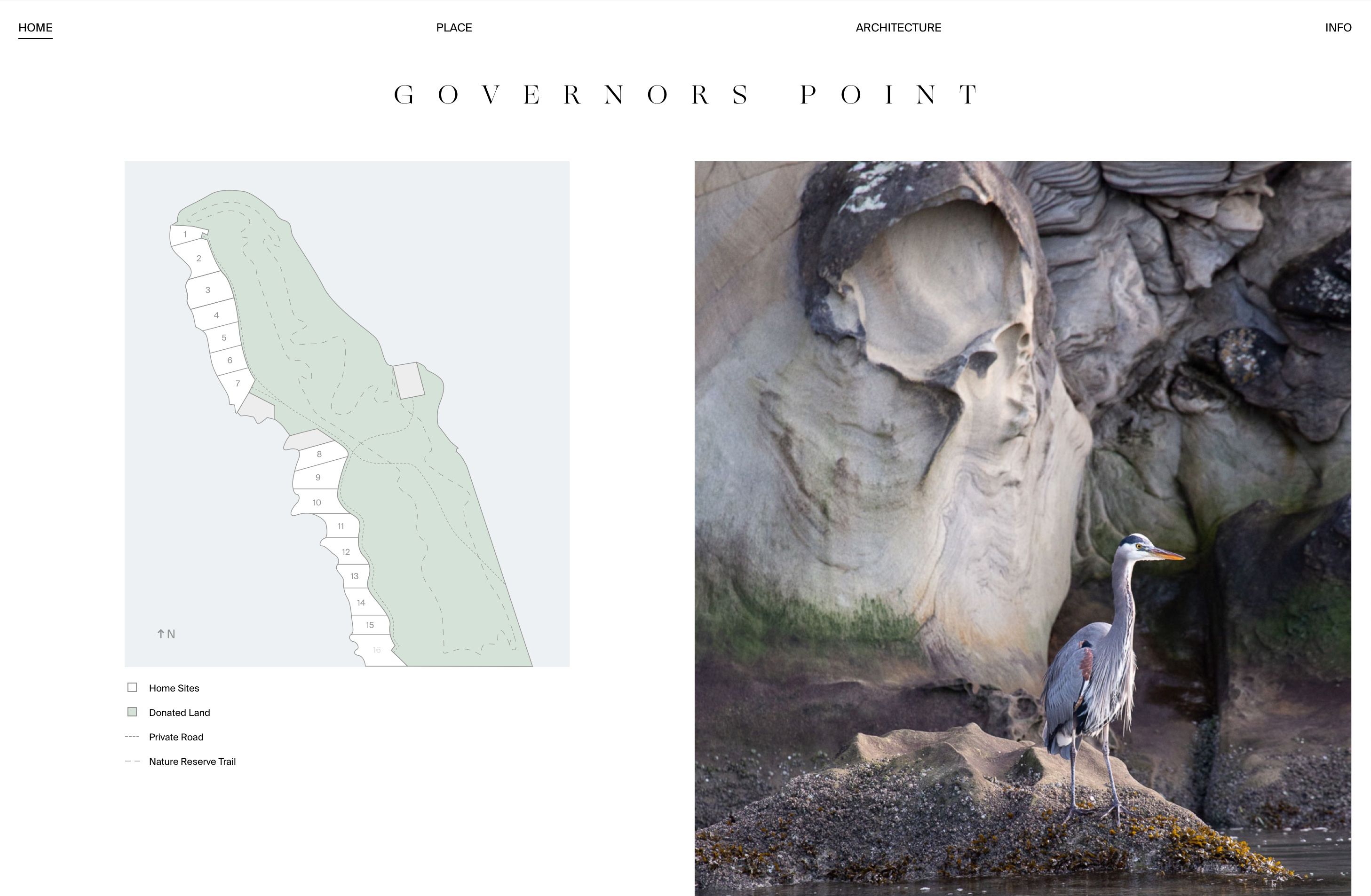 Governors Point Website - Home Detail