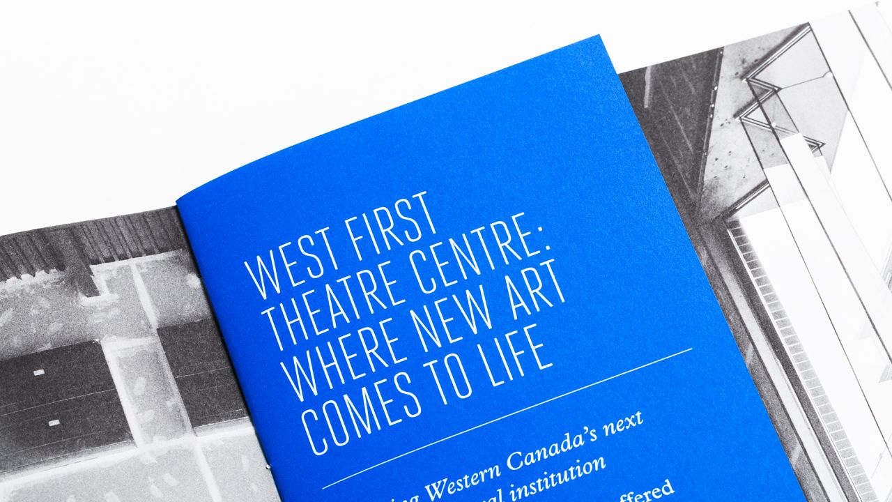 West First Theatre Centre Print Piece 