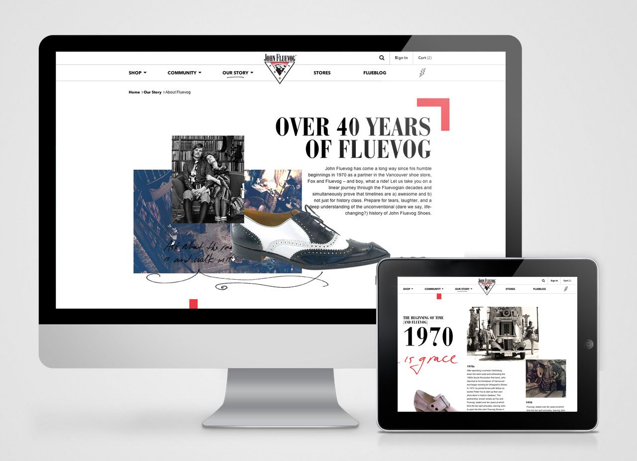 Fluevog Website - Out Story