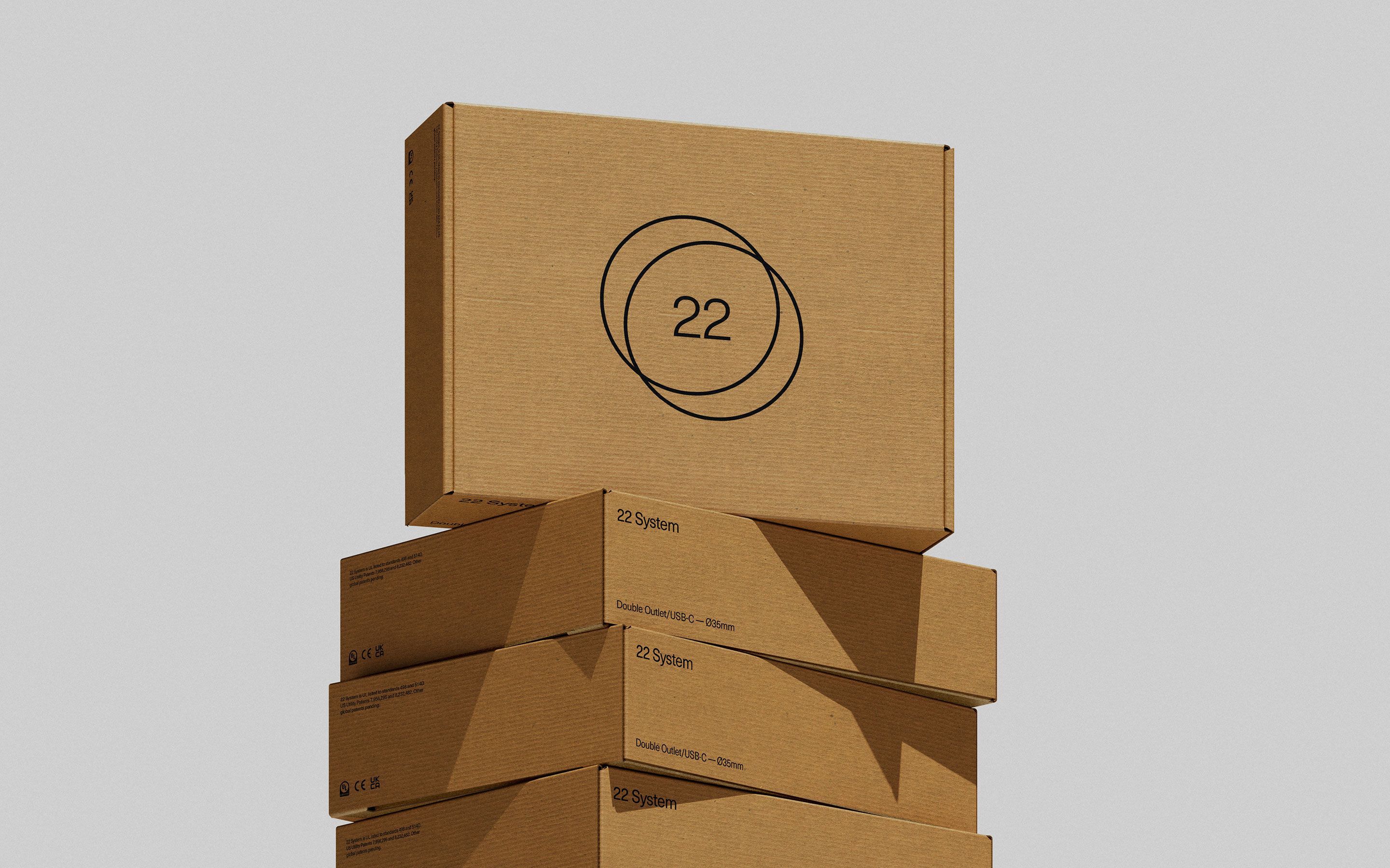22 System Stacked Product Boxes