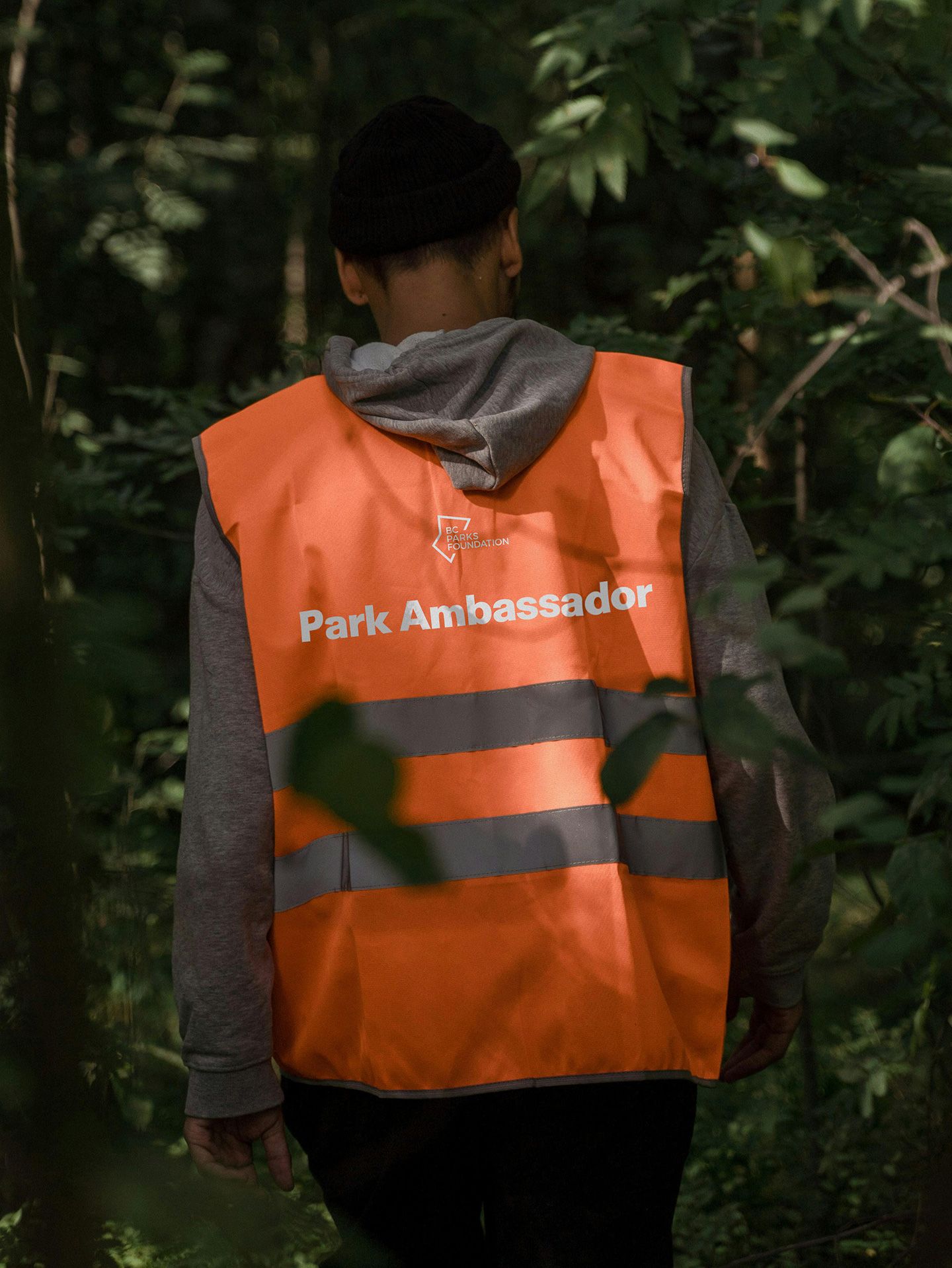BC Parks Foundation swag. High visibility vest. 