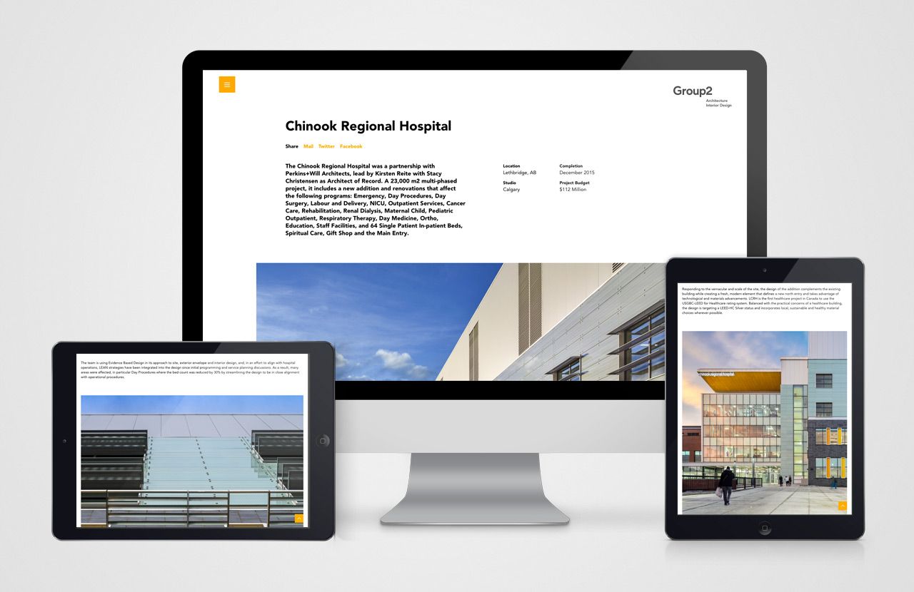 Group2 Architecture Website - Chinook Regional Hospital