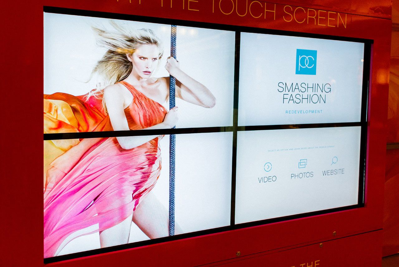 Pacific Centre Campaign: Smashing Fashion Digital Screens