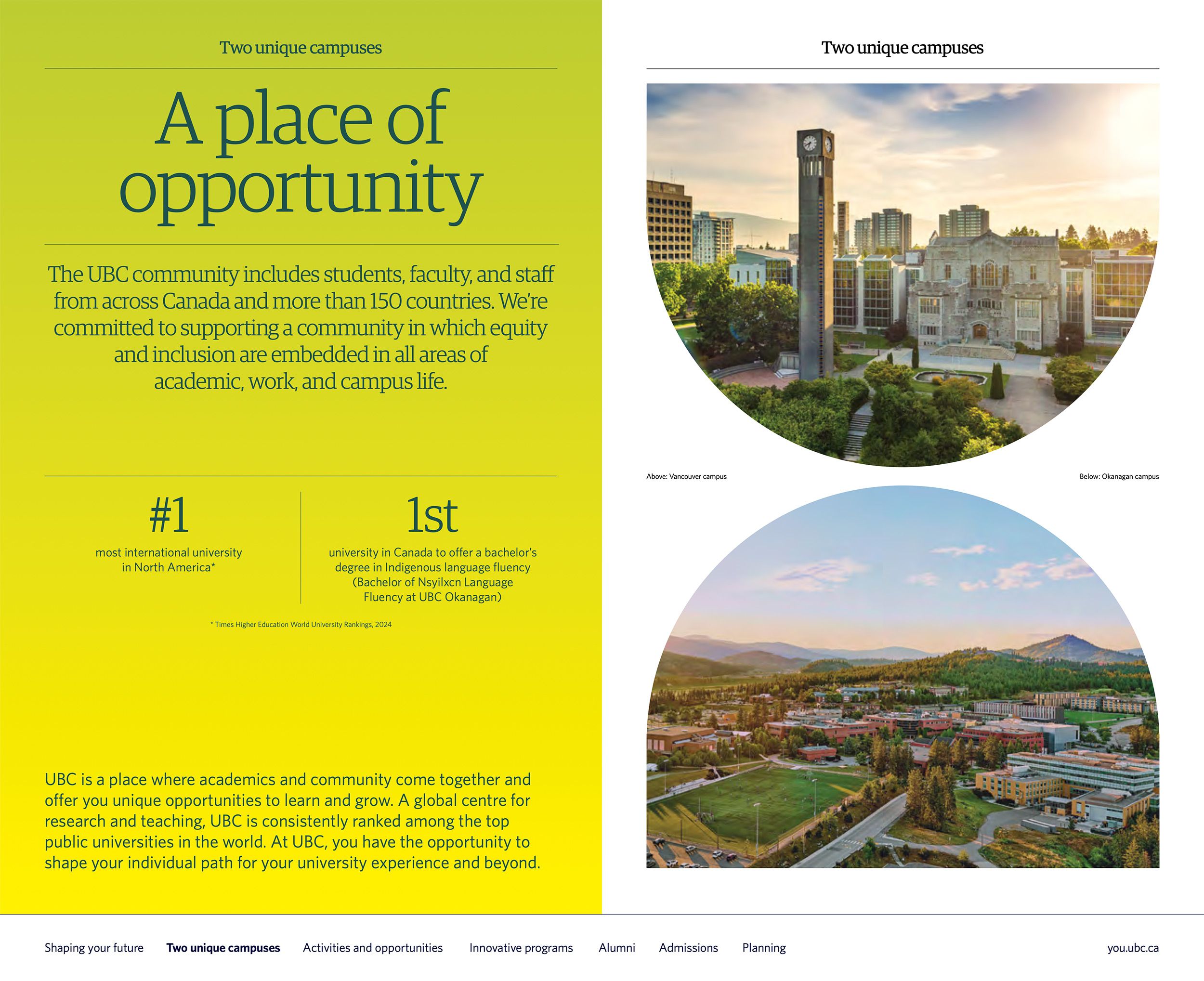 UBC Student Guide - Digital Version Spread