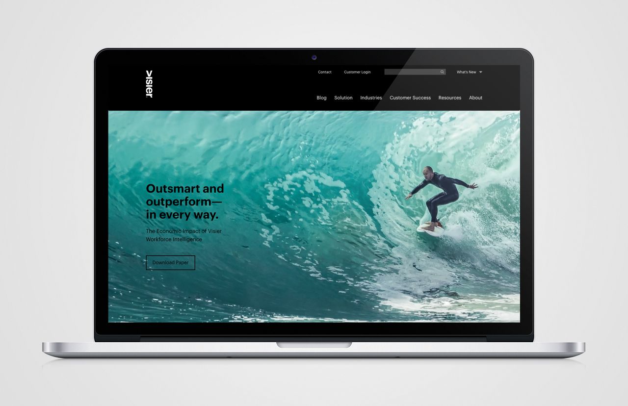 Visier Website Home Page