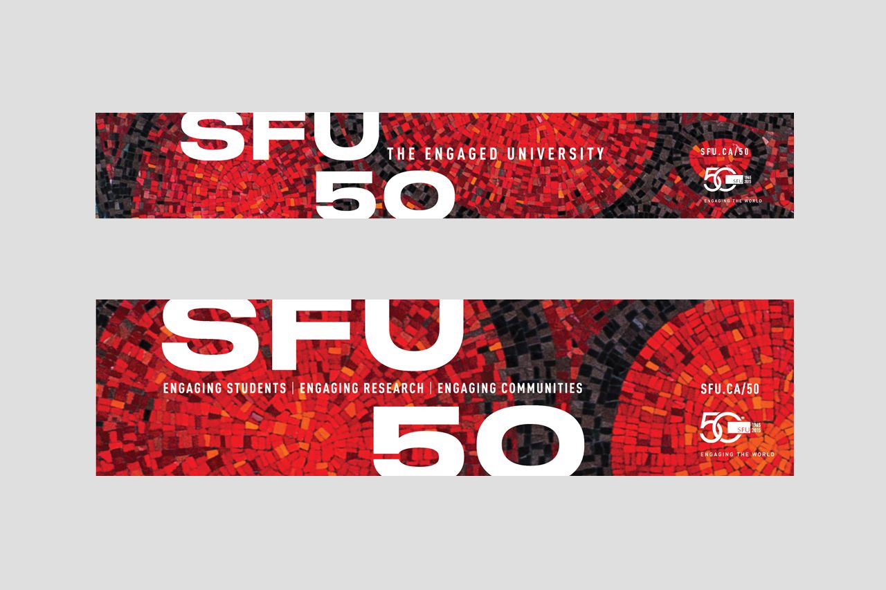 SFU 50th Anniversary Digital Banner