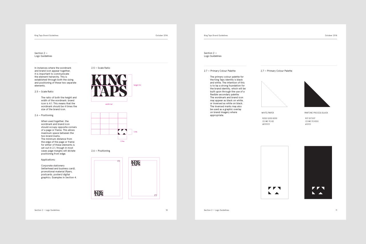 King Taps Brand Guidelines