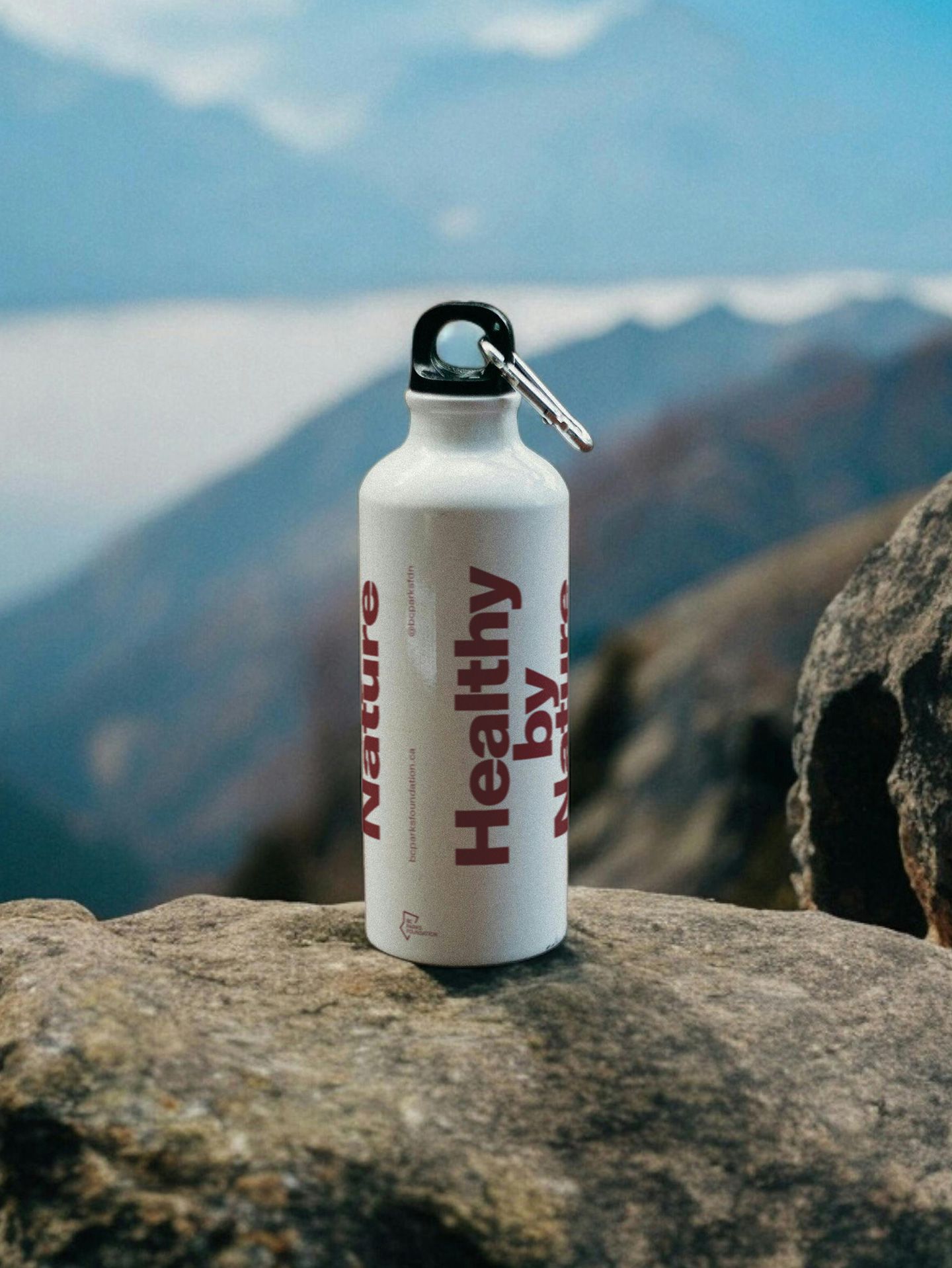 BC Parks Foundation swag. Promotional product. Water bottle.