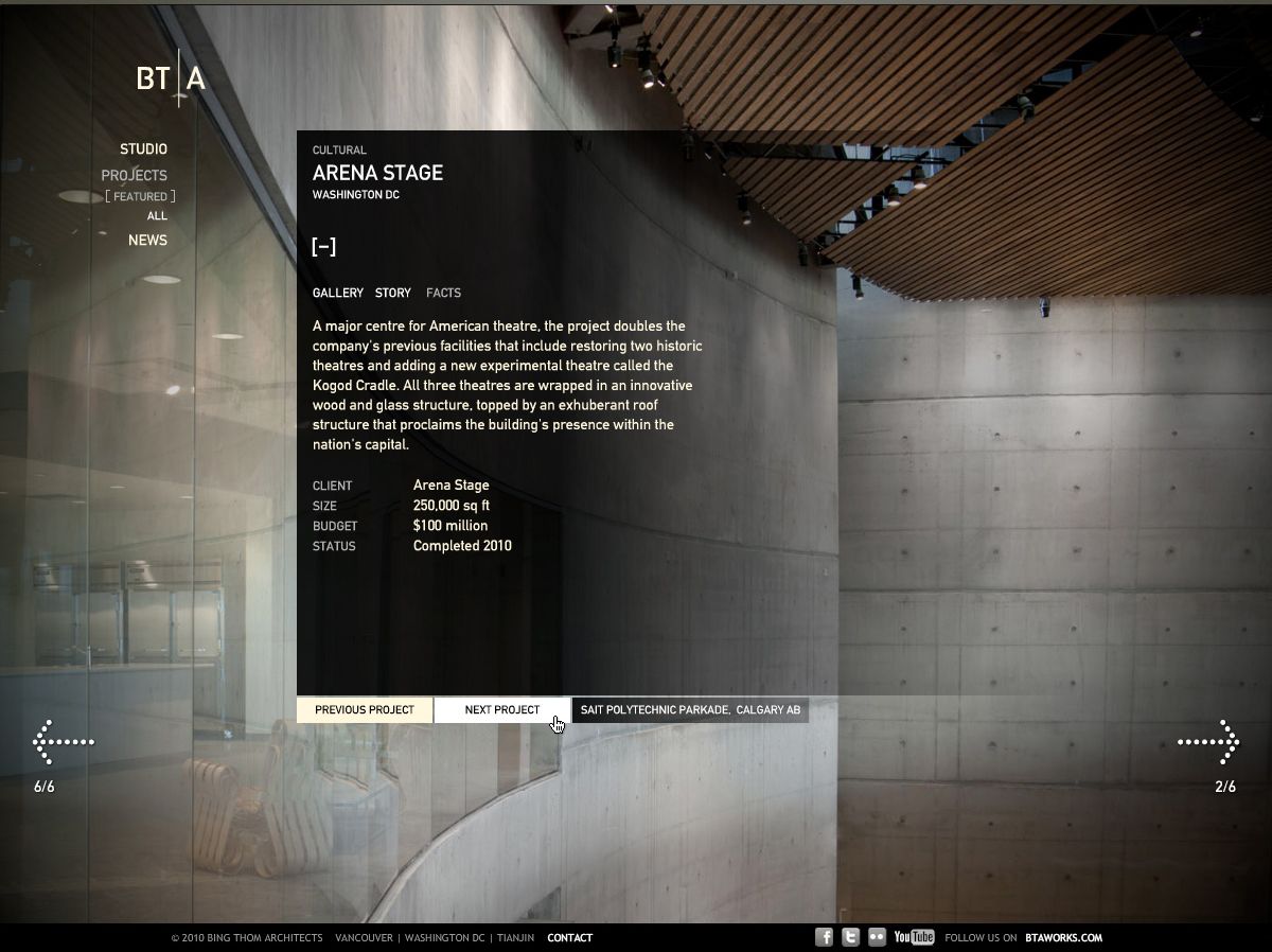 Bing Thom Architects Website