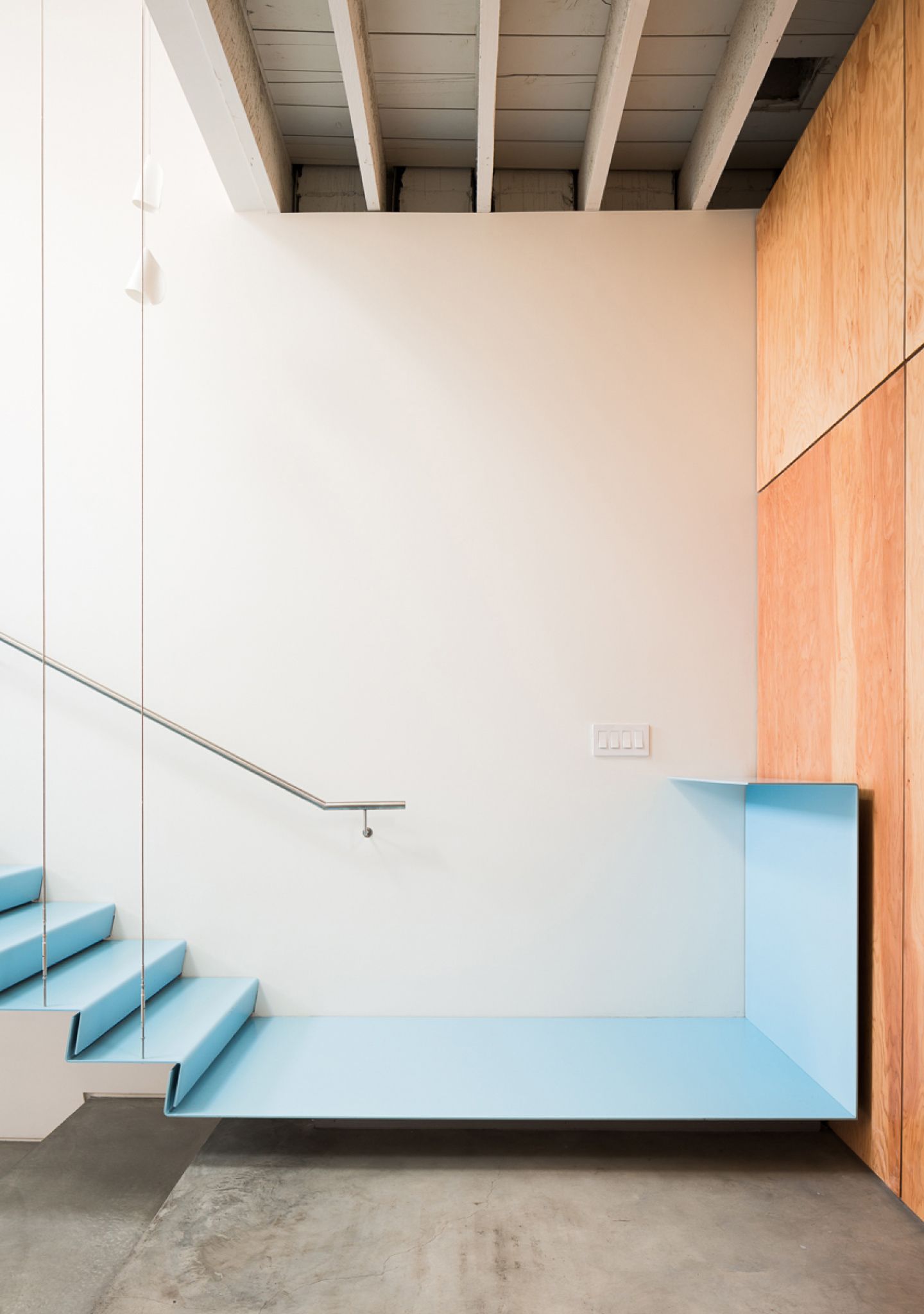 Design agency studio, staircase detail