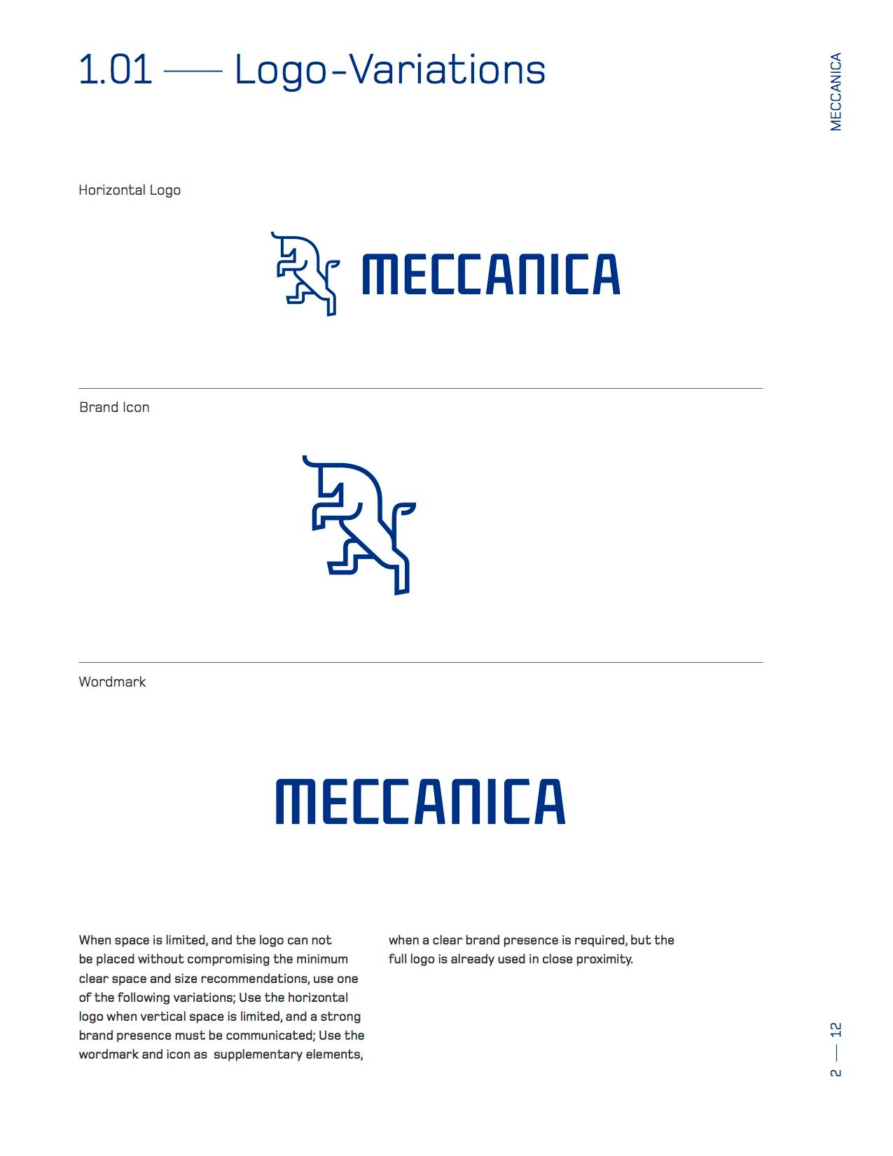 Meccanica Brand Guidelines Logo Variations