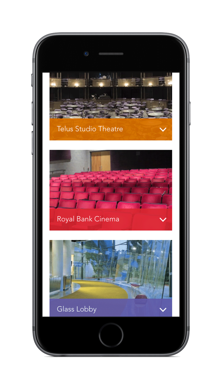 Chan Centre Mobile Website