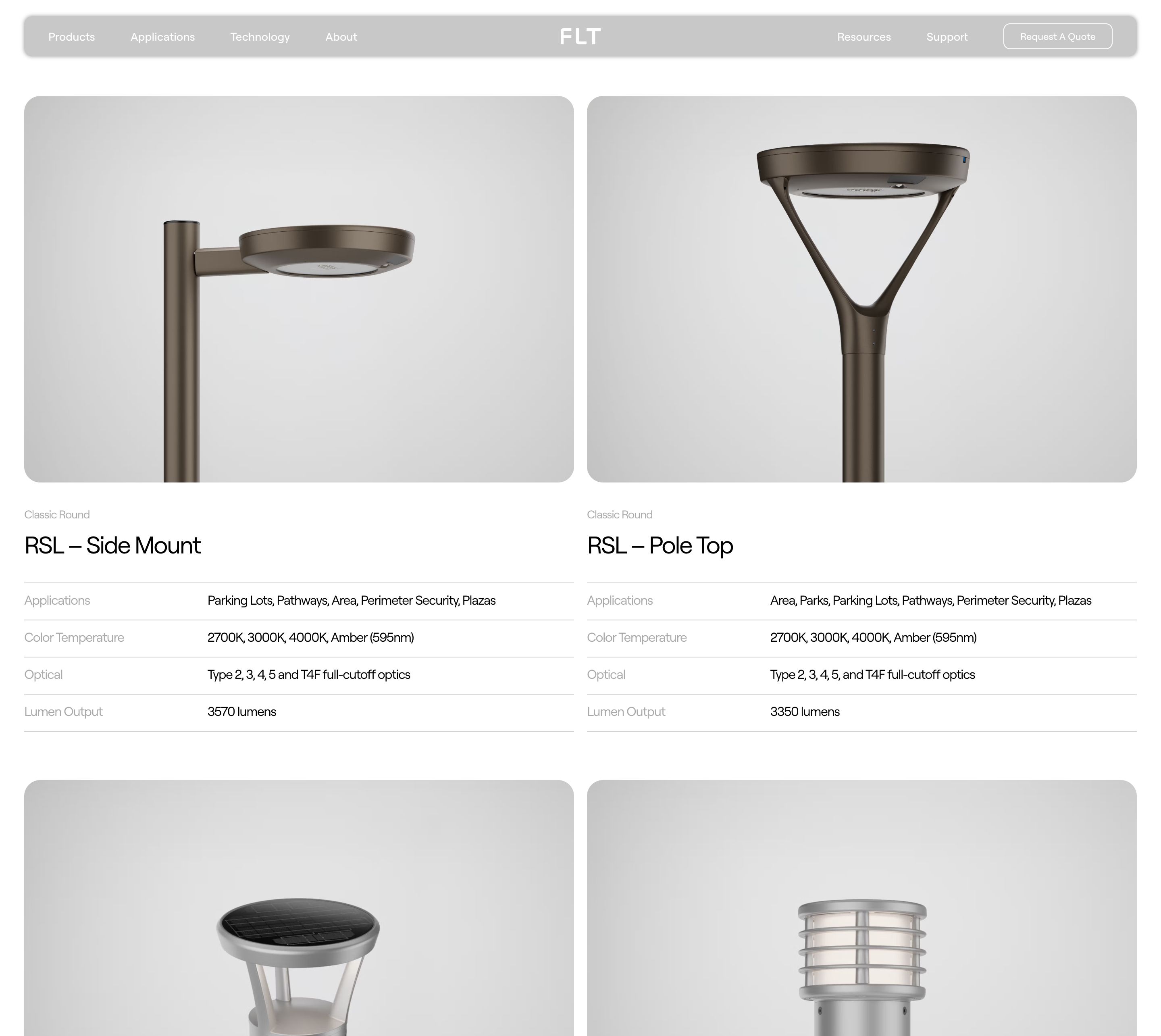 FLT product web page