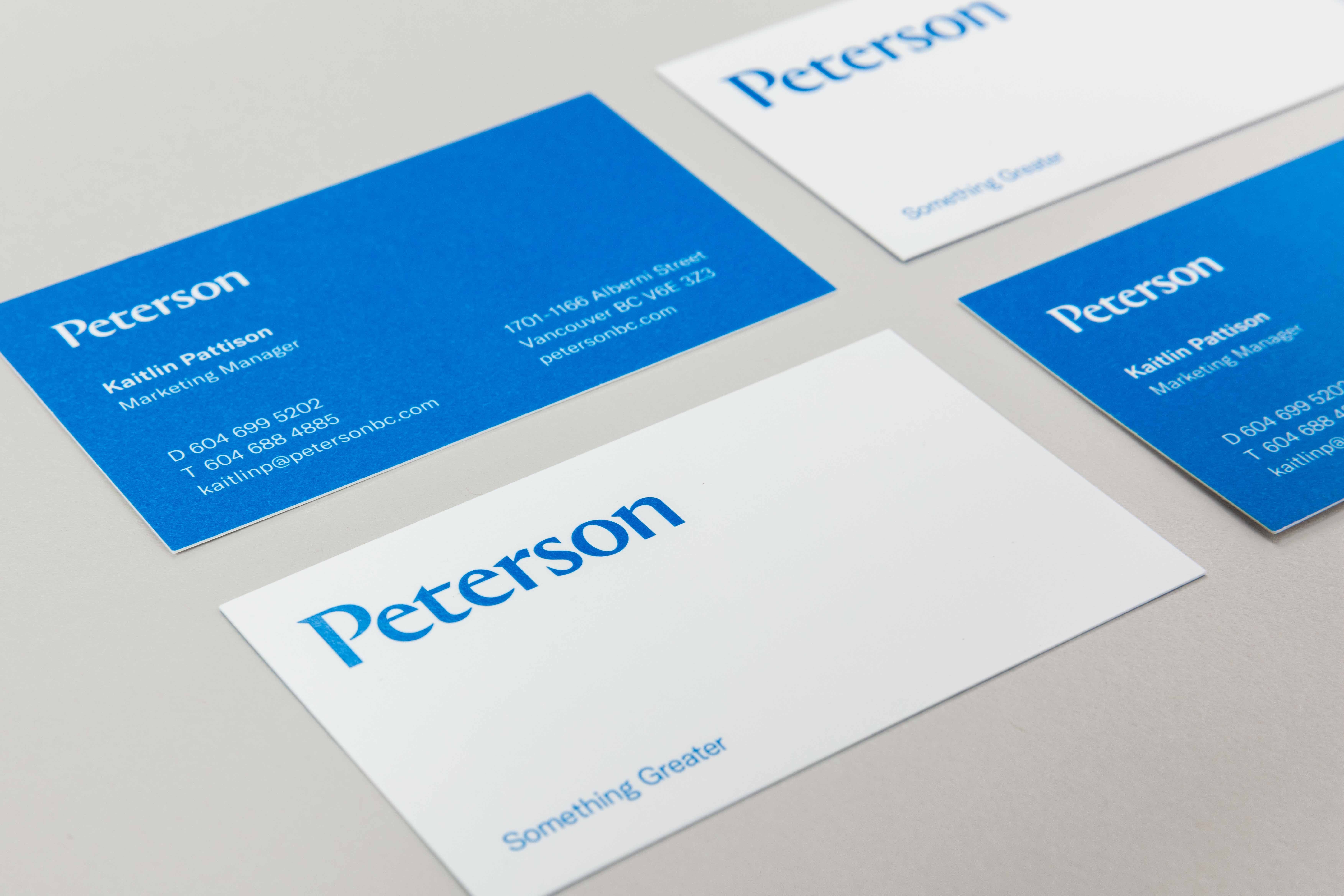 Peterson Business Cards