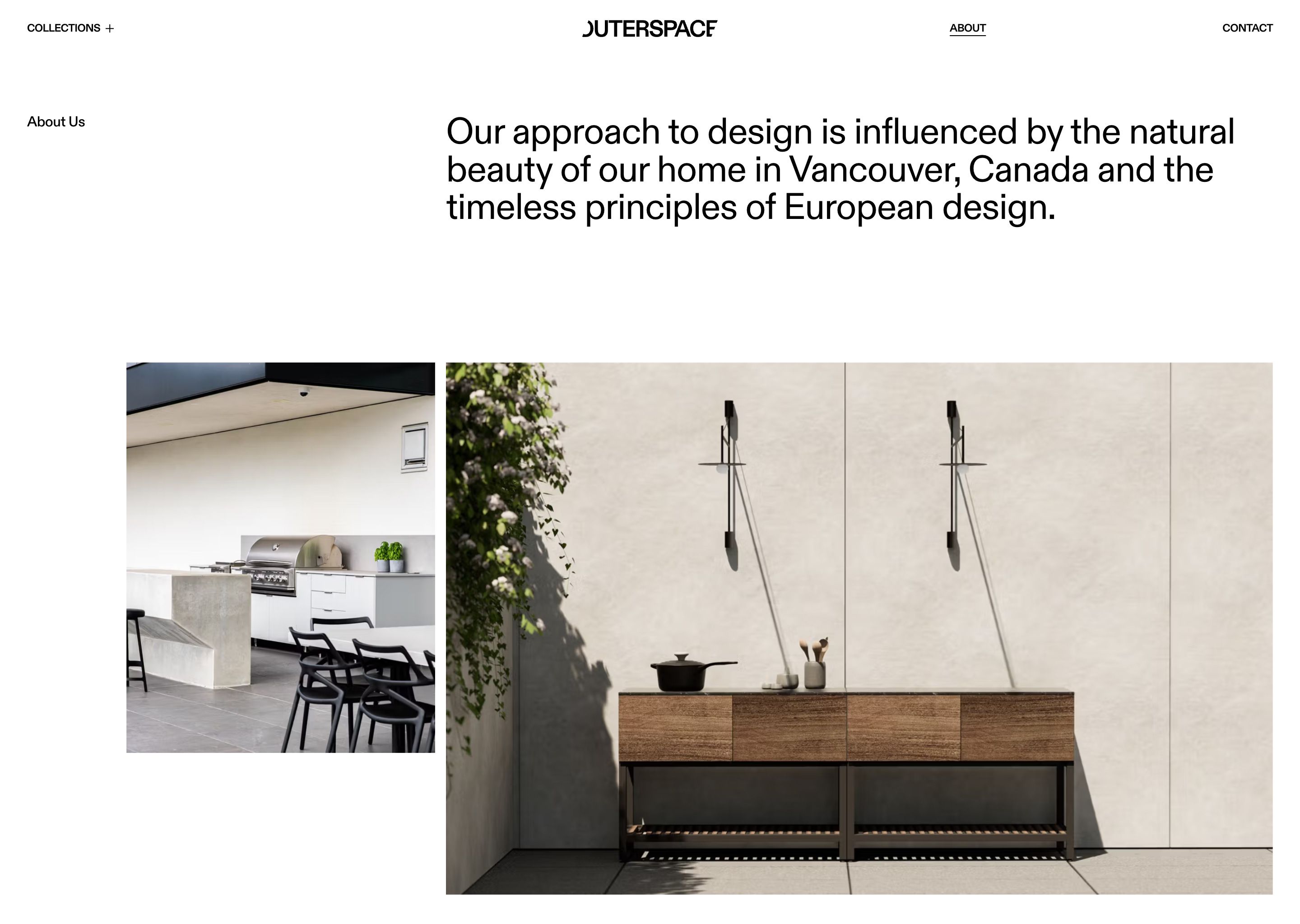 Outerspace Website - About Us