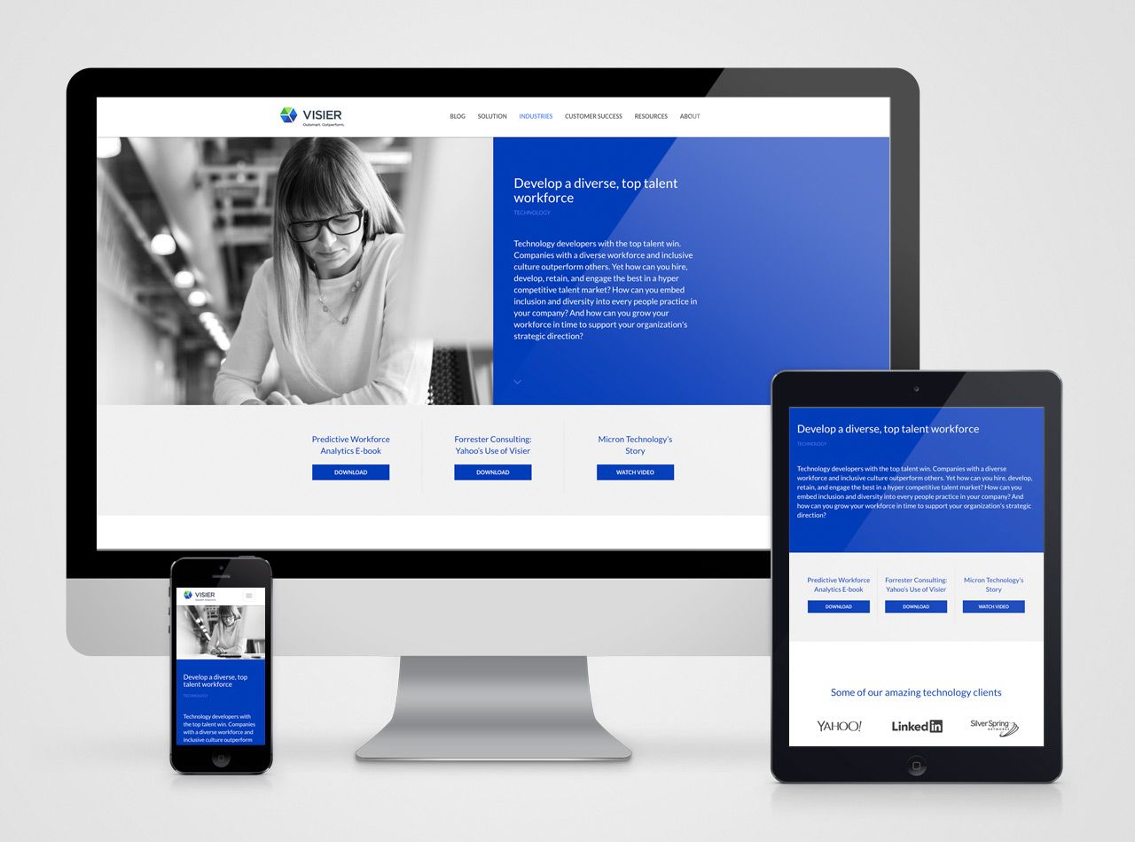 Visier Responsive Website