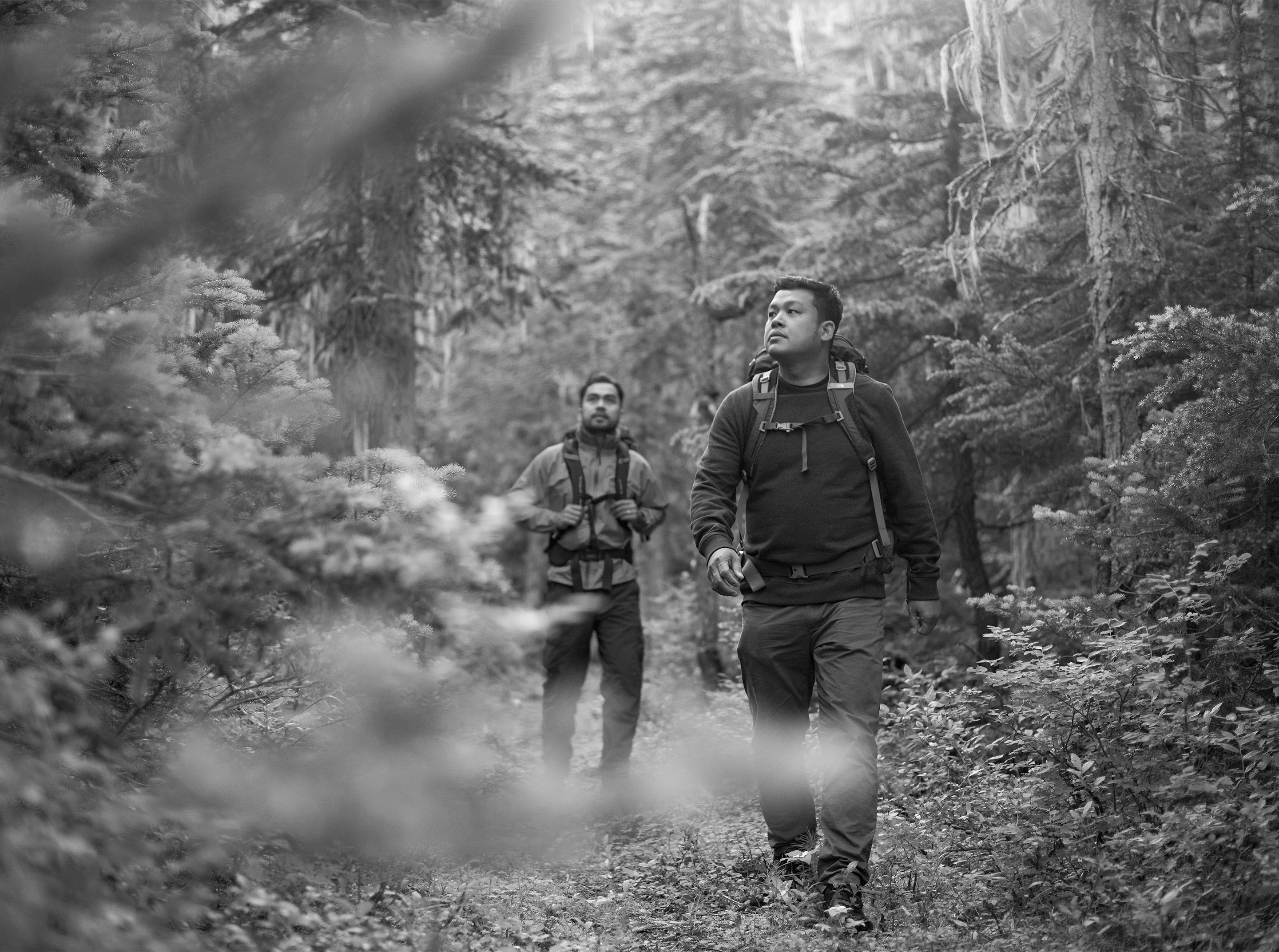 British Columbia, Canada. Photography of hikers in nature.