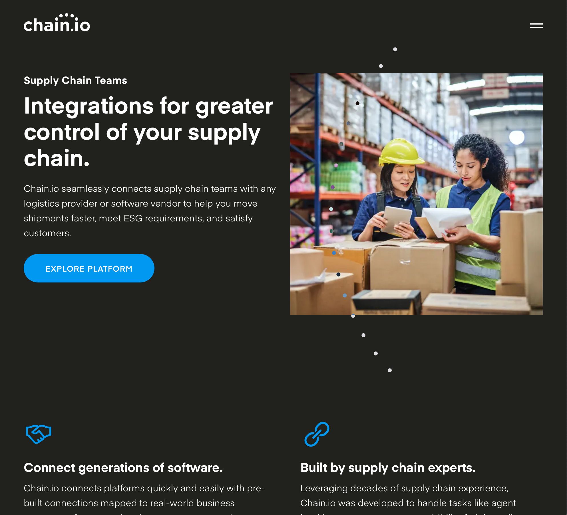 Chain.io Website - Page Detail