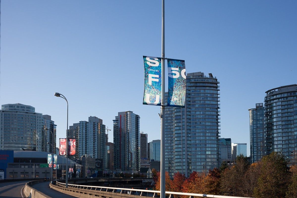 SFU 50th Anniversary Banner Application