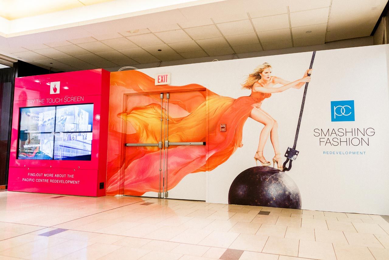 Pacific Centre Campaign: Smashing Fashion Hoarding