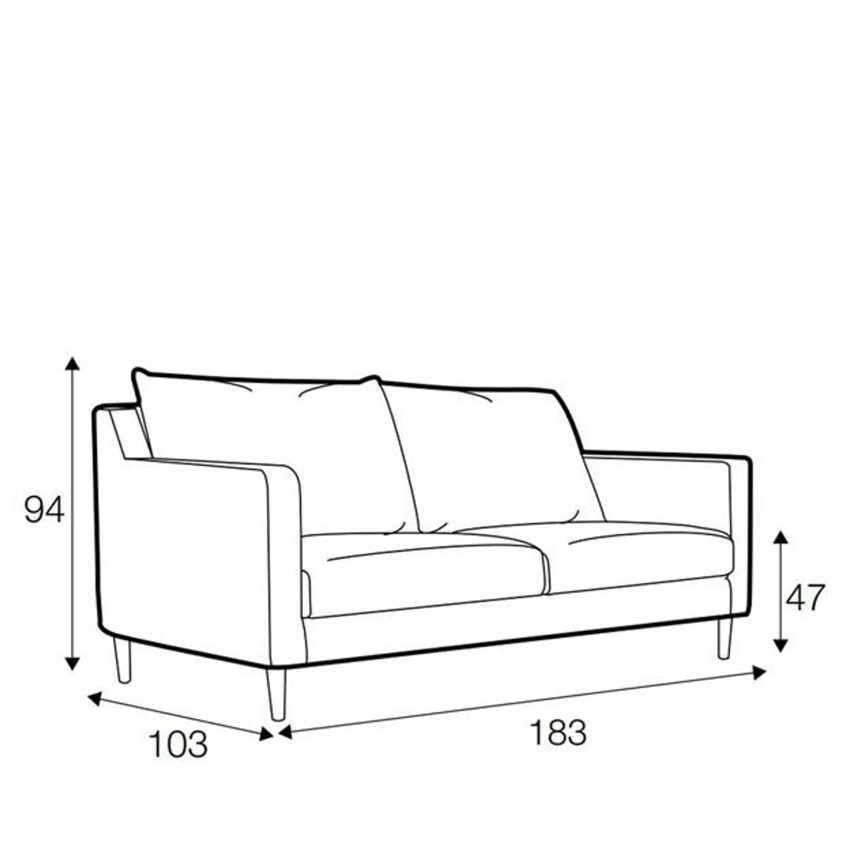 Sally 2 Seater Sofa