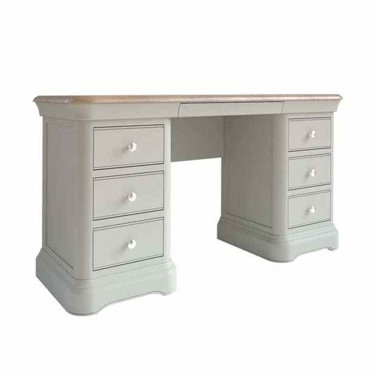 New Middleton Twin Pedestal Dressing Table