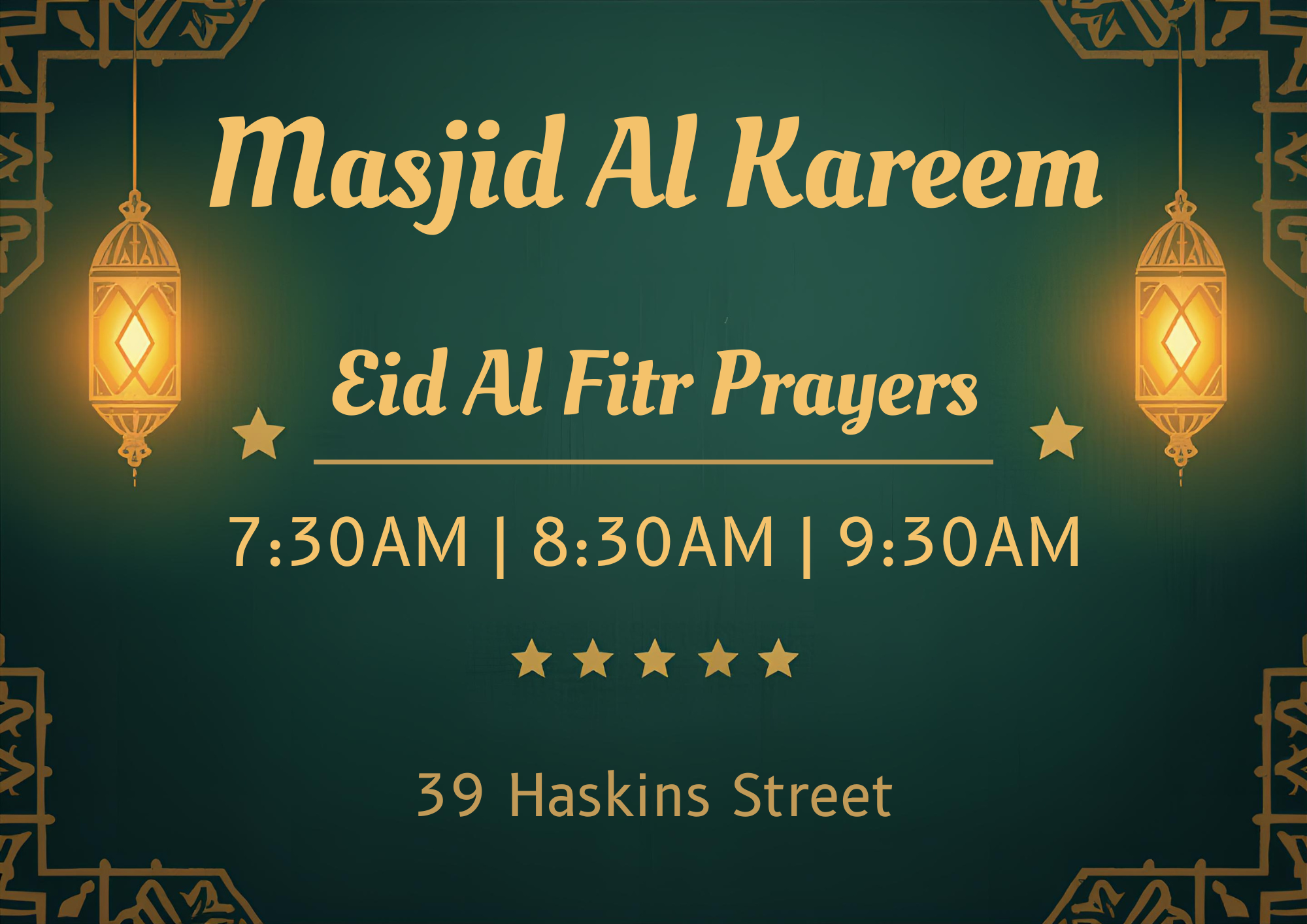 Eid Flyer