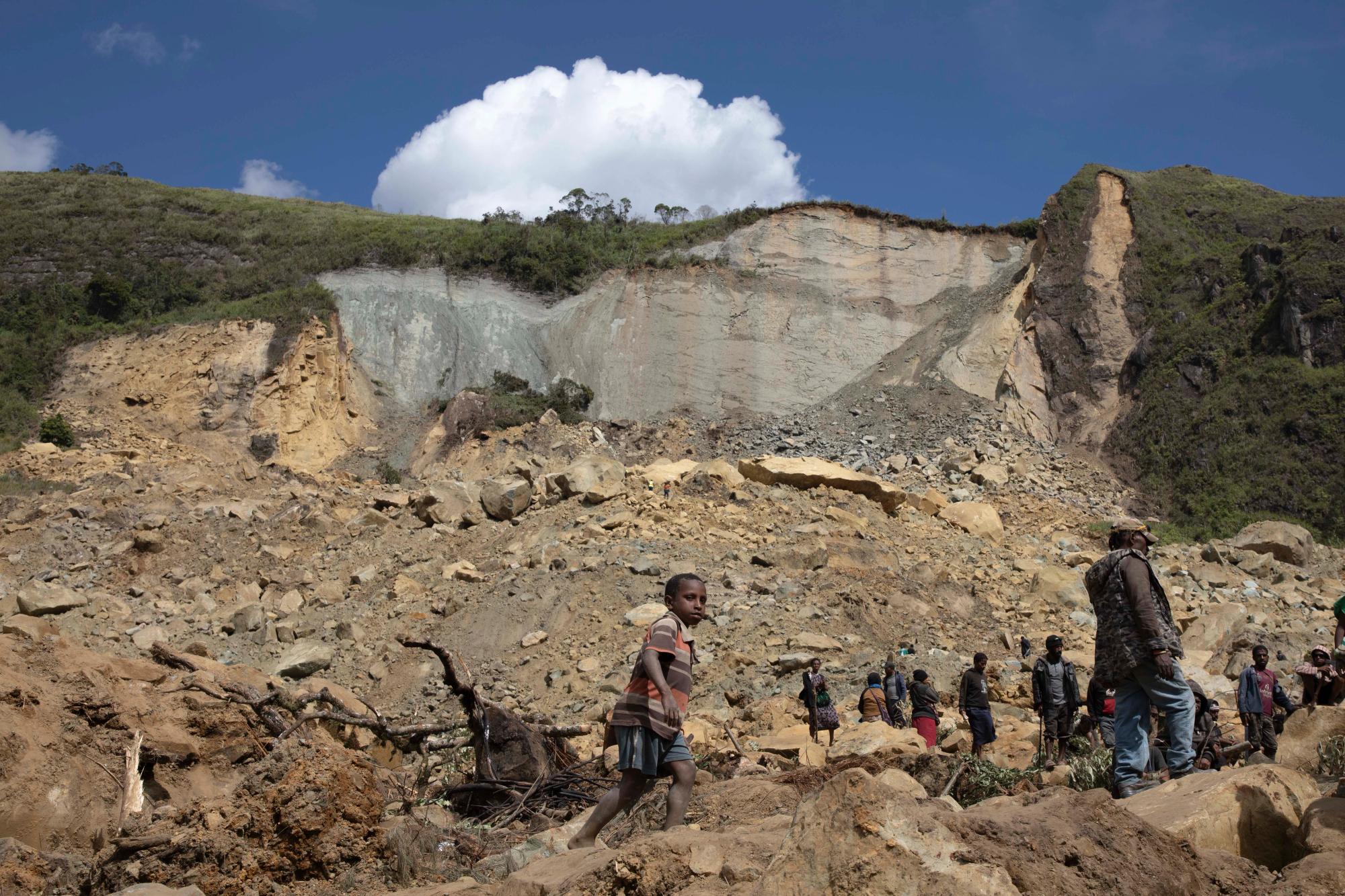 The Enga landslide affected thousands of people in the Papua New Guinean highlands. Photo: UNDP PNG