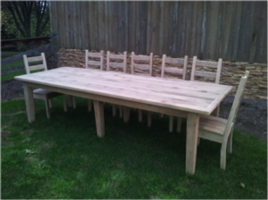 Old Barn Star Reclaimed Barnwood Table