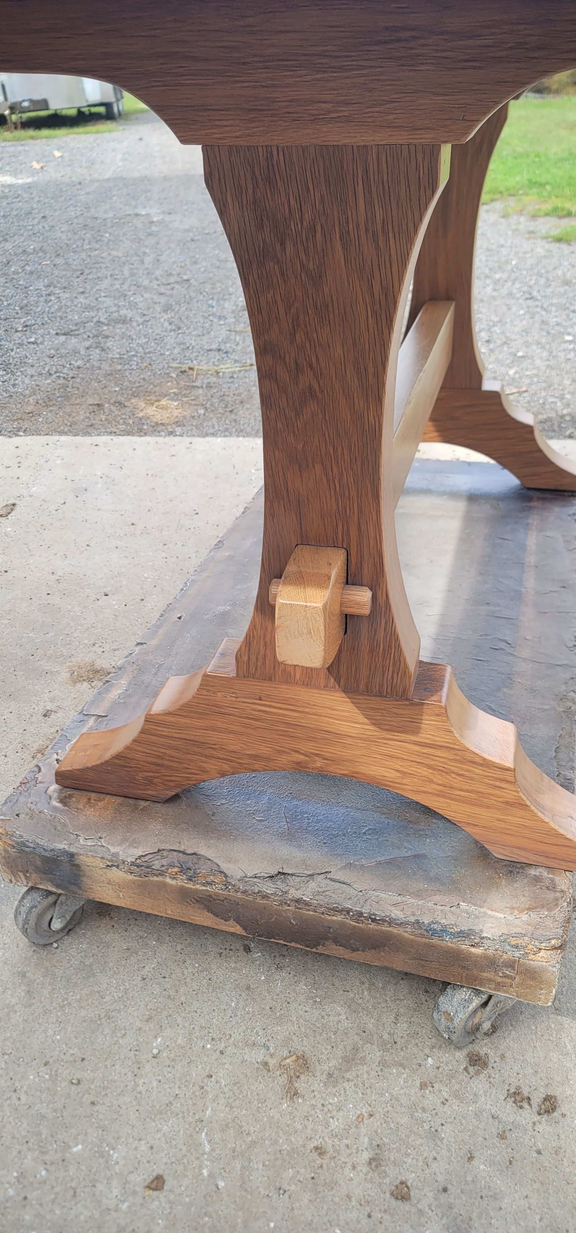 Reclaimed barnwood dining table