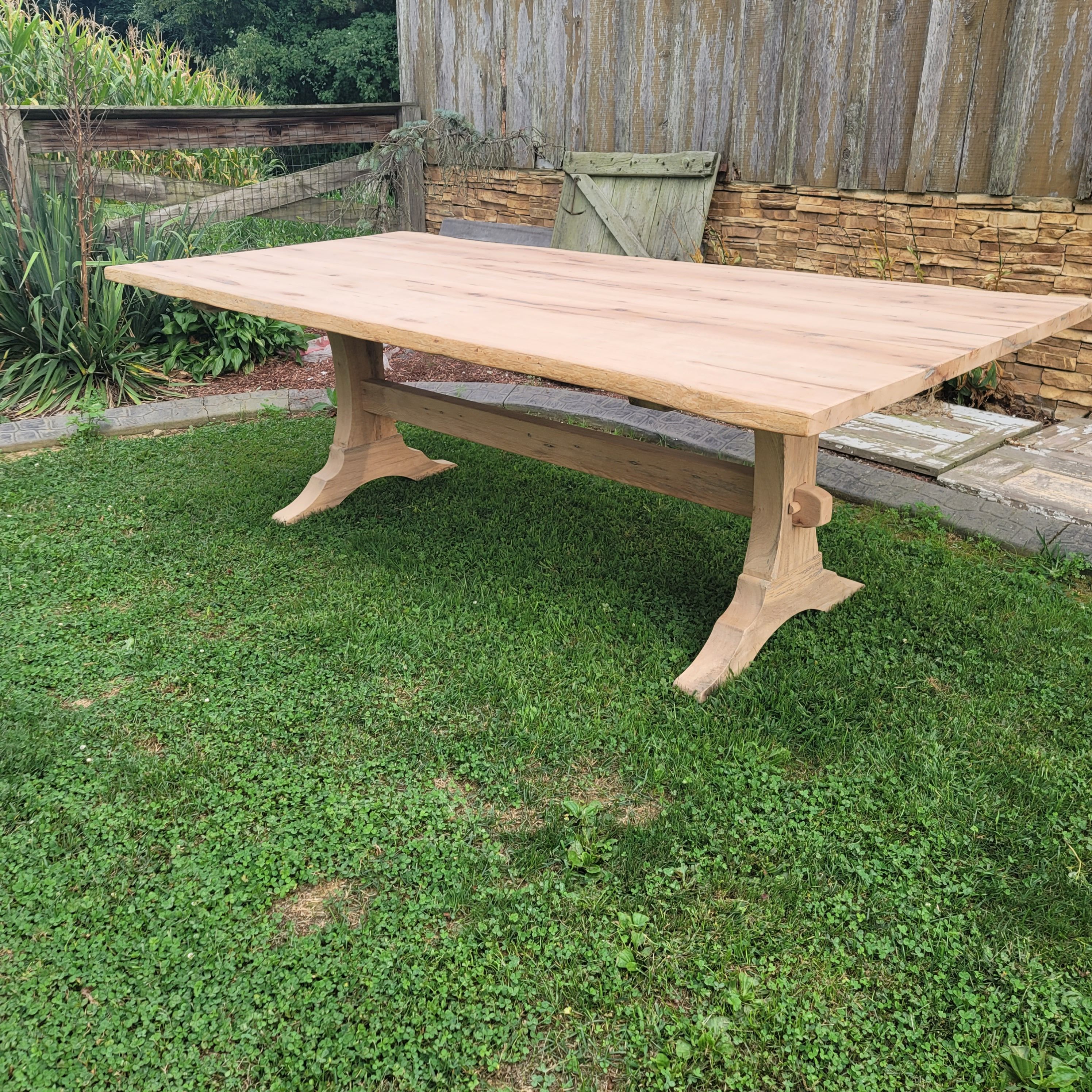 Reclaimed barnwood dining table