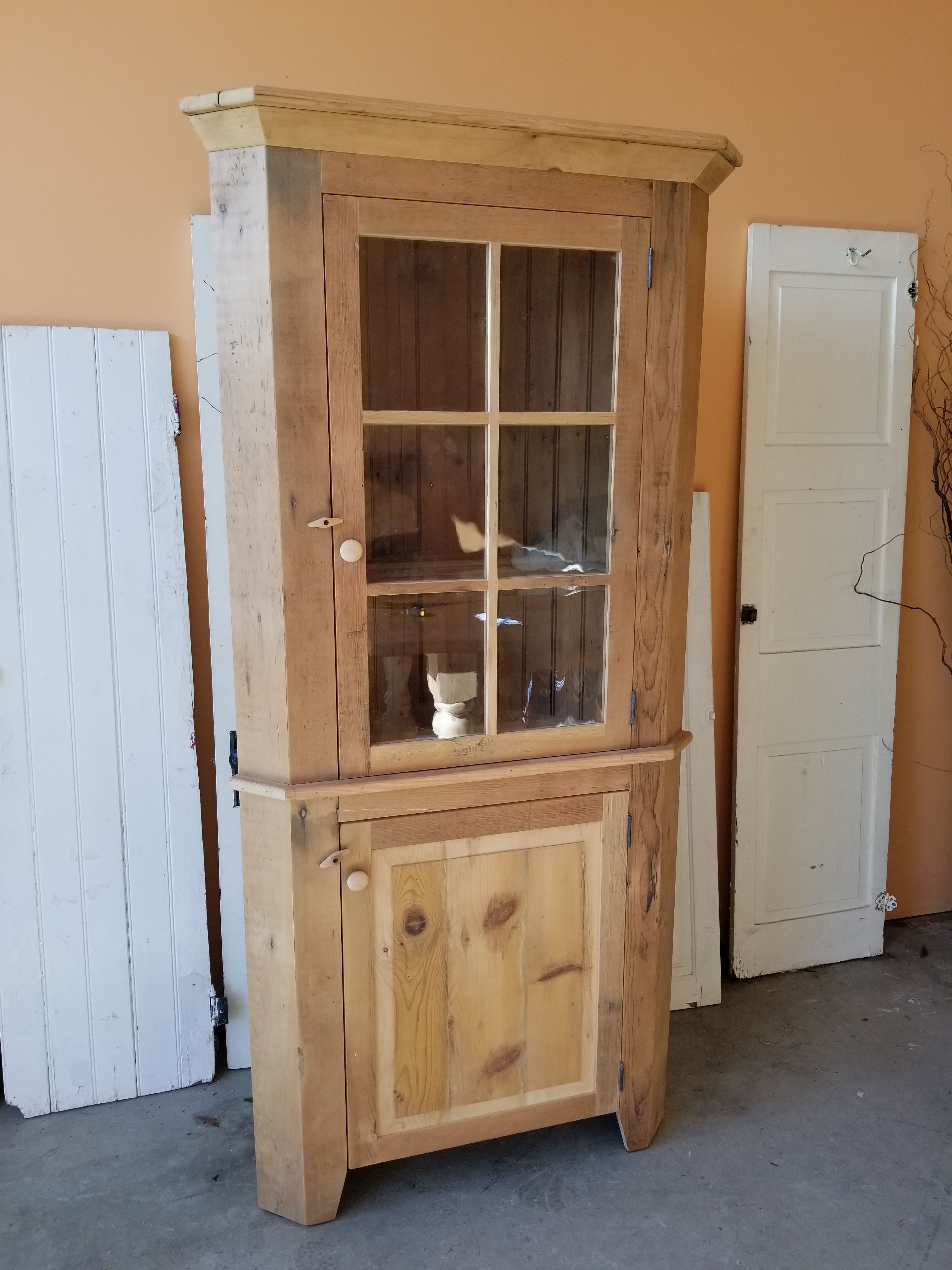 Reclaimed wood buffet and hutch