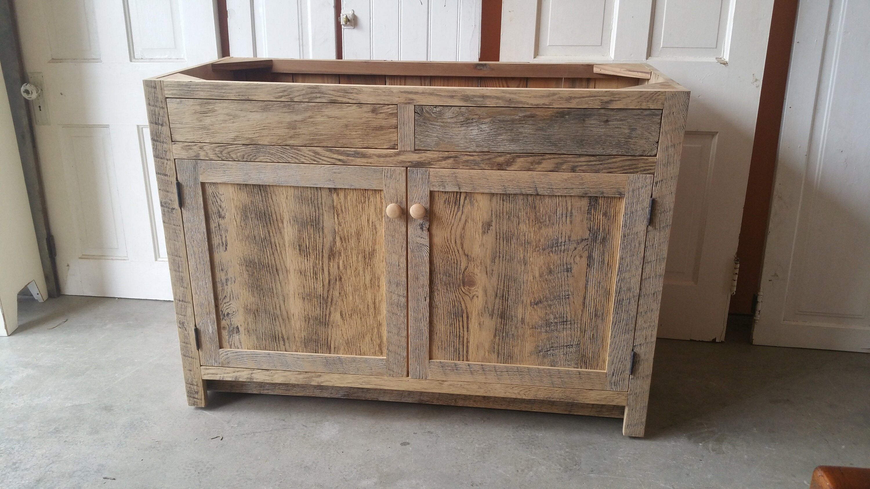 60 reclaimed oak barnwood bathroom